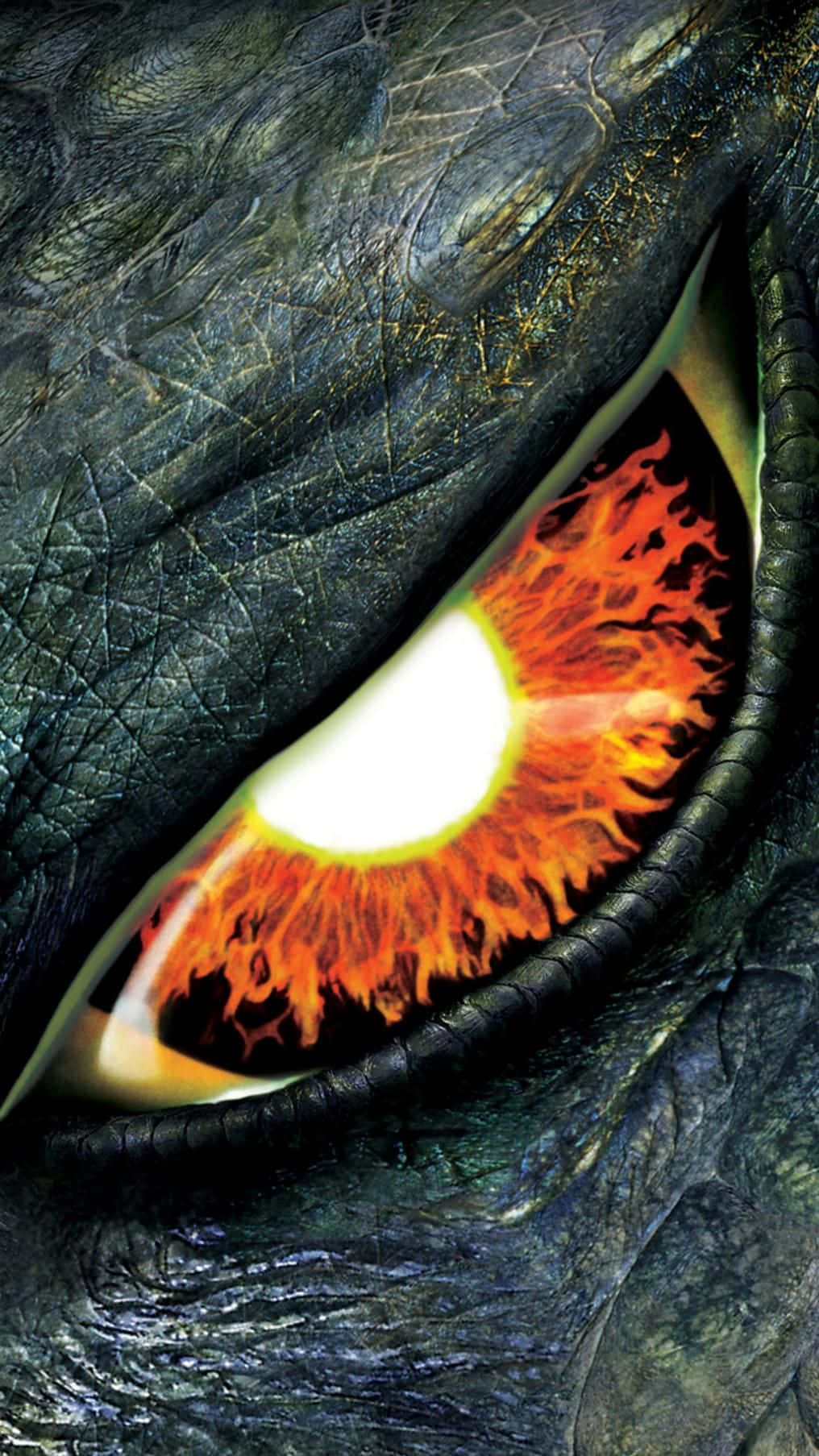 Godzilla 1998, dragon's eye, fiery orange and white light, HD Phone Wallpaper