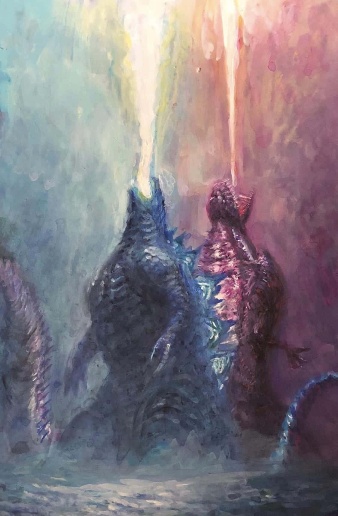 Godzilla Earth, kaiju monsters, watery abyss, HD Phone Wallpaper
