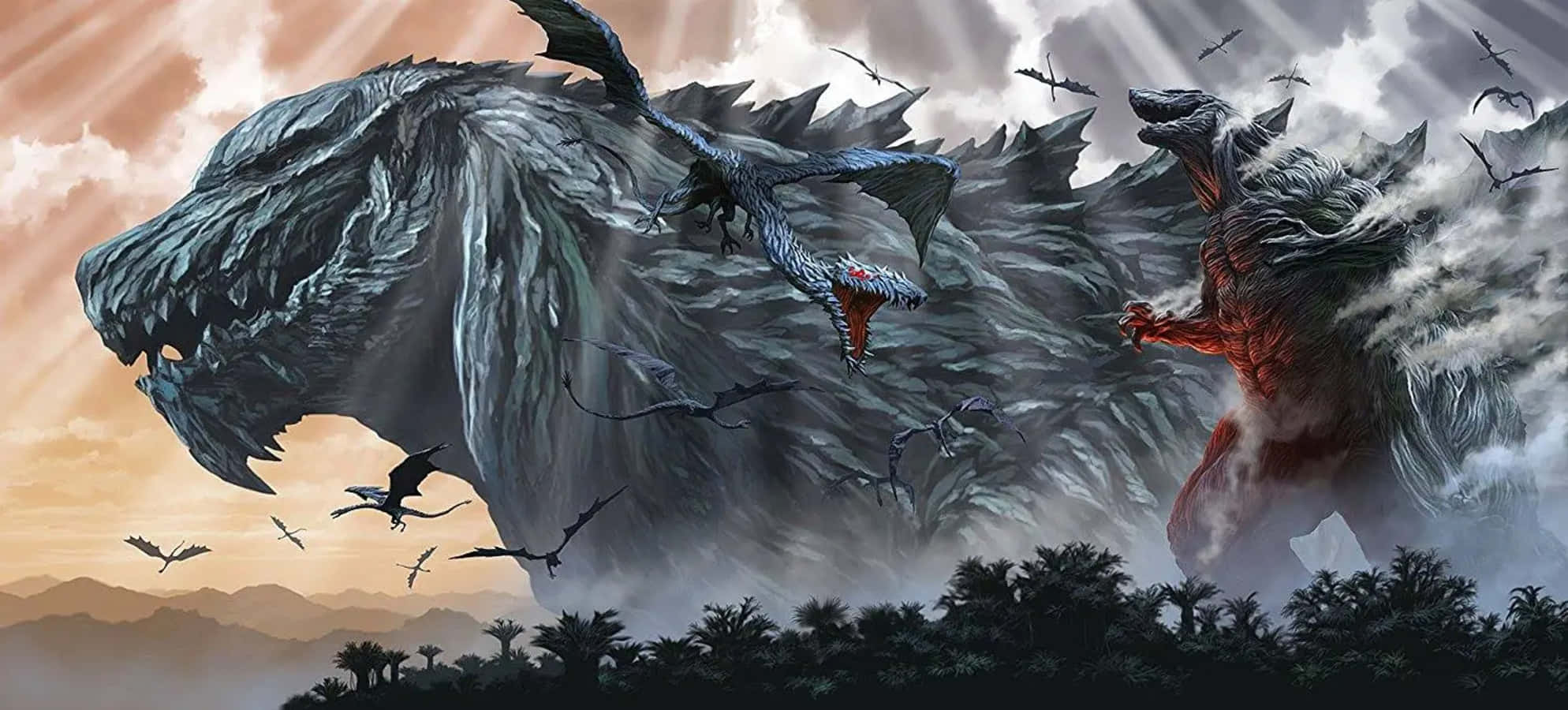 Godzilla Earth, 1988, jungle, Full HD Desktop Wallpaper