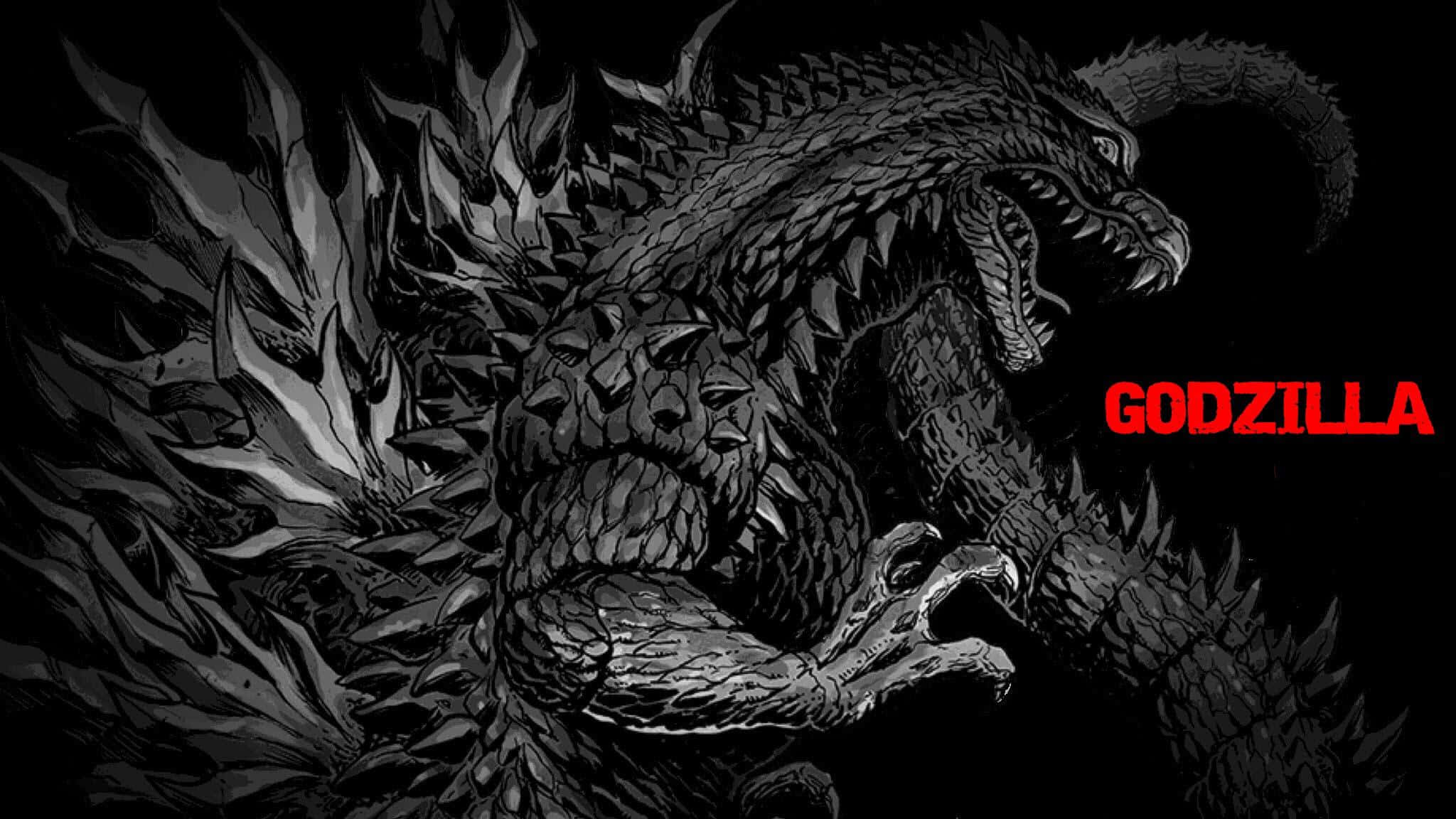 Godzilla Earth, spiked back, open jaws, Full HD Desktop Wallpaper
