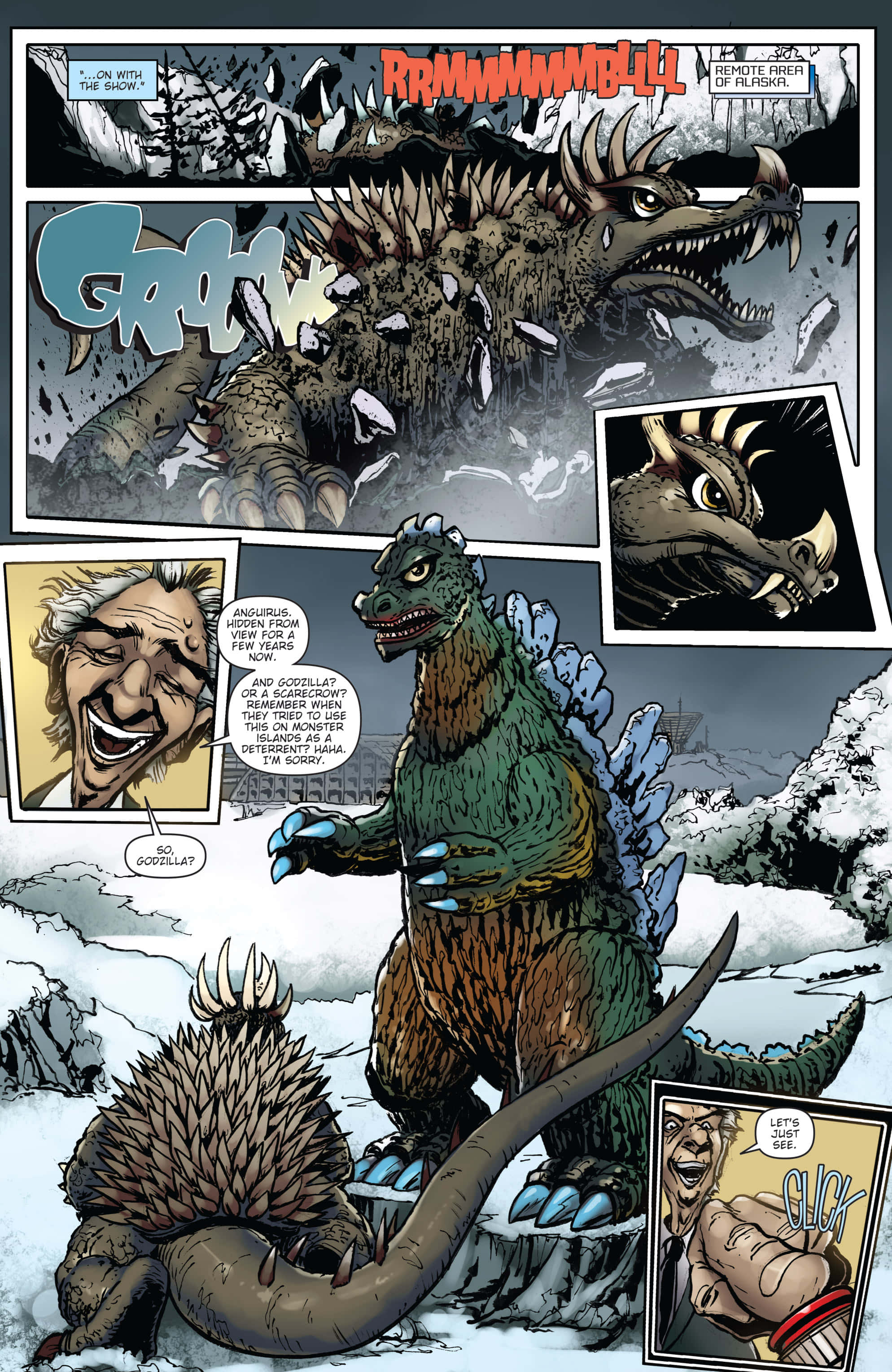 Godzilla Earth, 1988, snowy ruins, 2K Phone Wallpaper