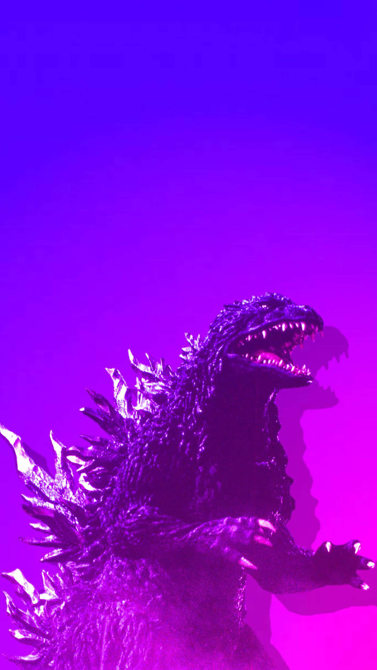 Godzilla, purple, magenta, Full HD Phone Wallpaper