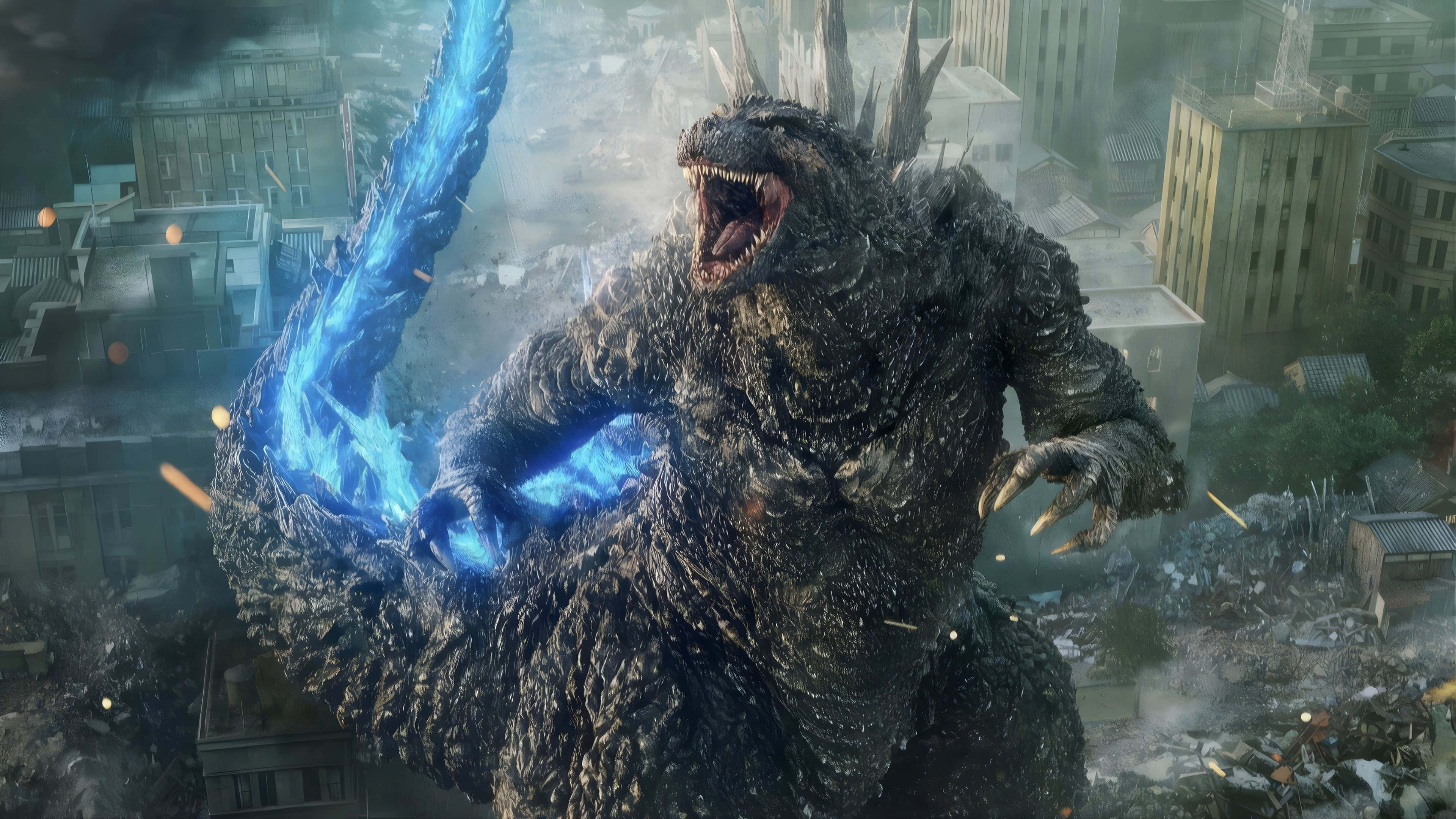 Godzilla Minus One, 4K, blue energy, 4K Desktop Wallpaper