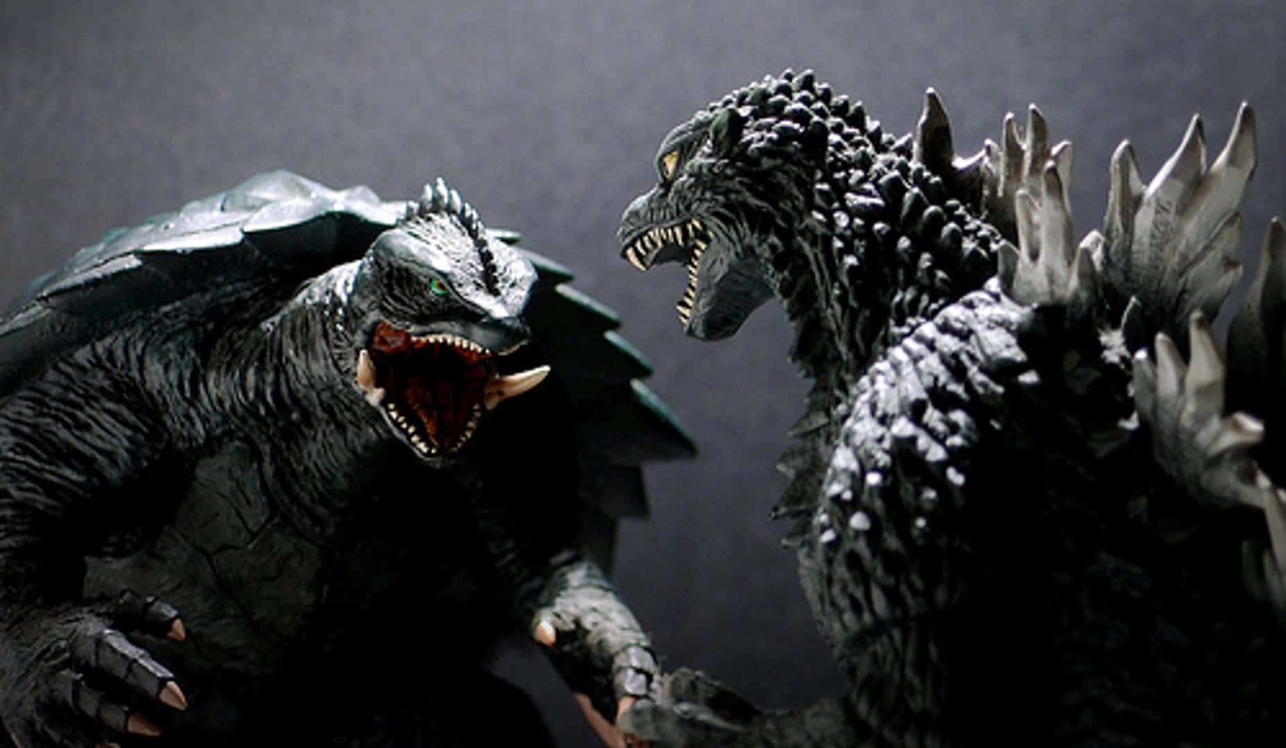 Godzilla, Gamera, spiked backs, HD Desktop Wallpaper