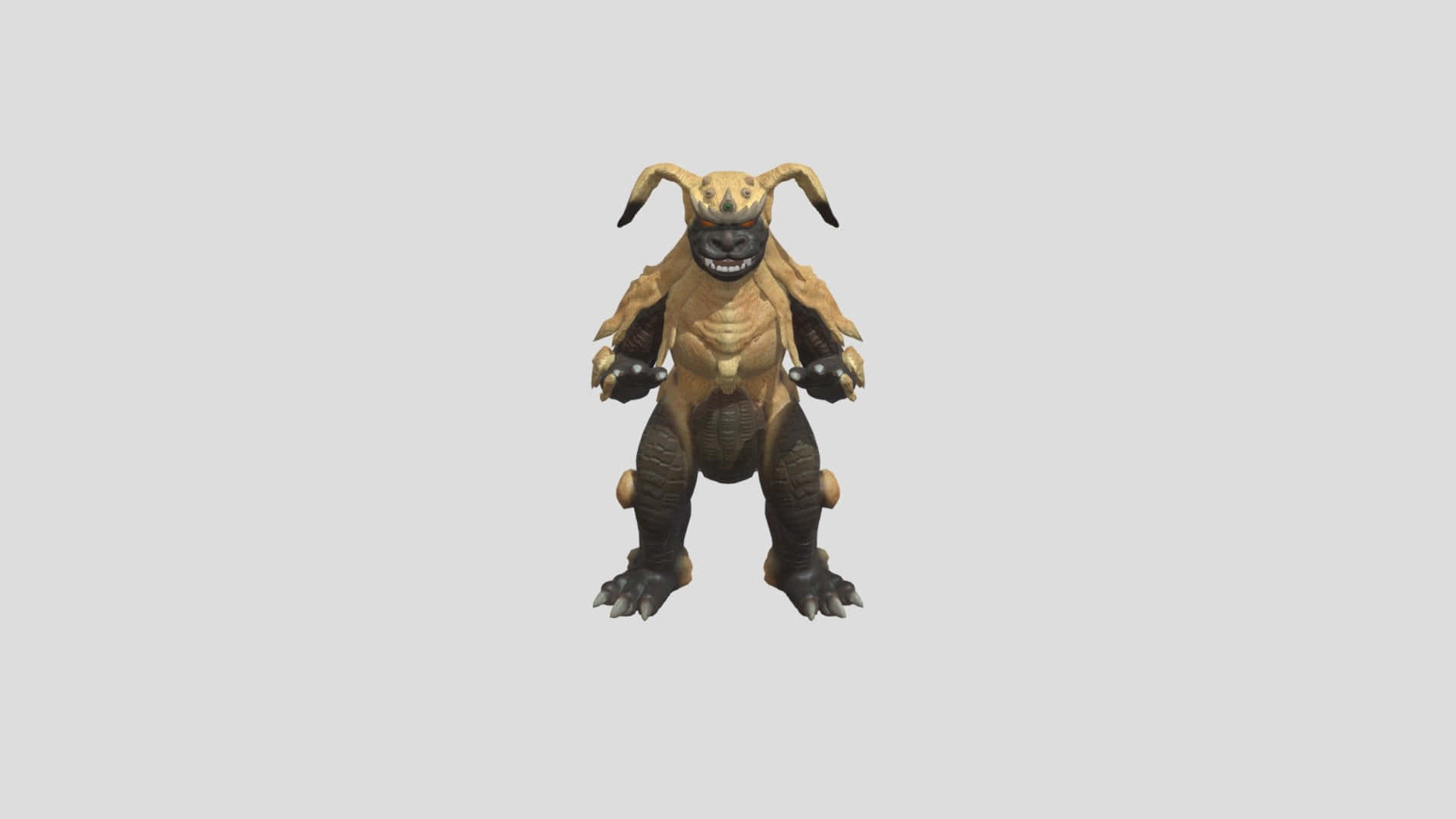 King Caesar, bipedal monster, rabbit ears, Full HD Desktop Wallpaper