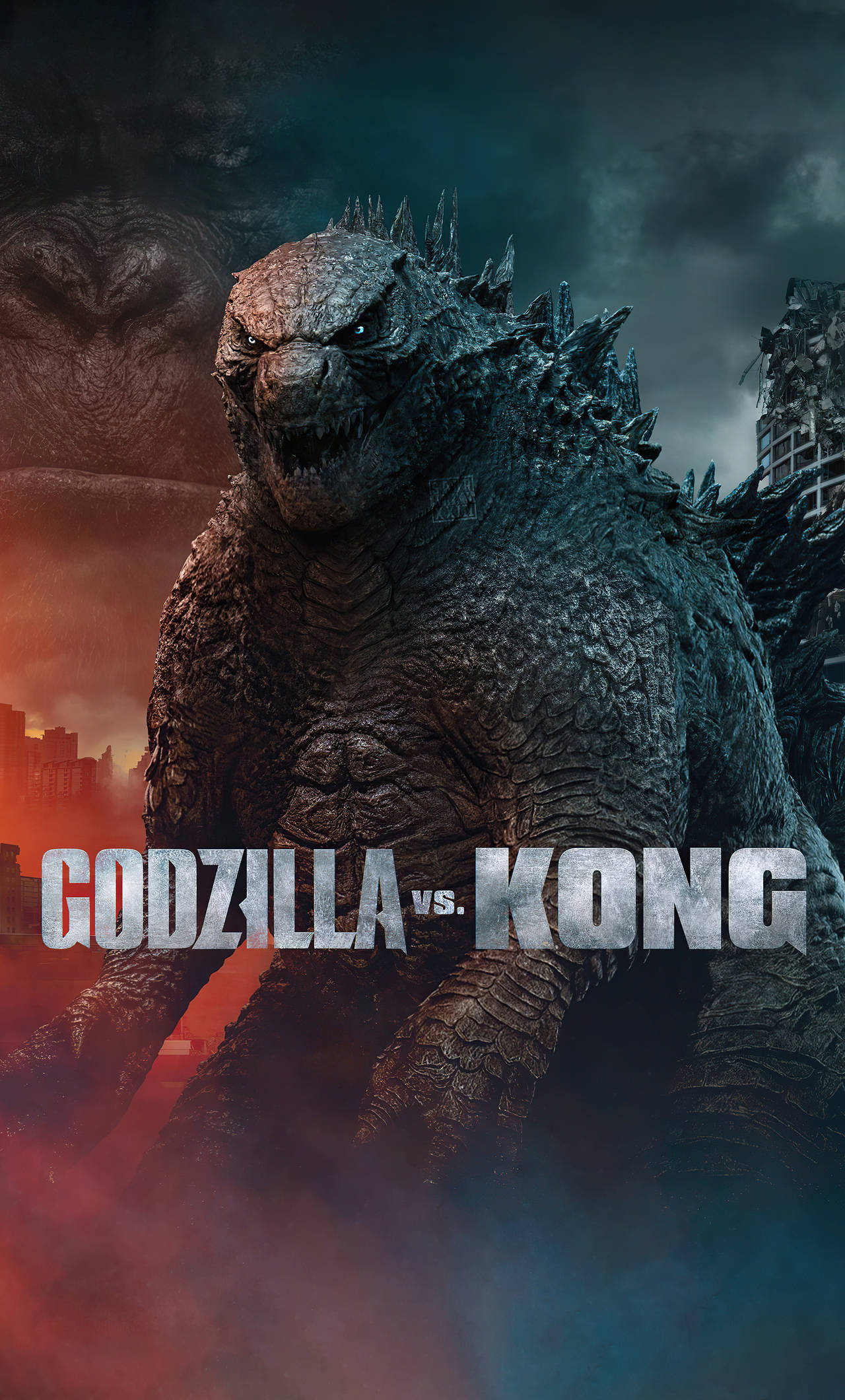 Godzilla Vs Kong 2021, Godzilla, Kong, Full HD Phone Wallpaper
