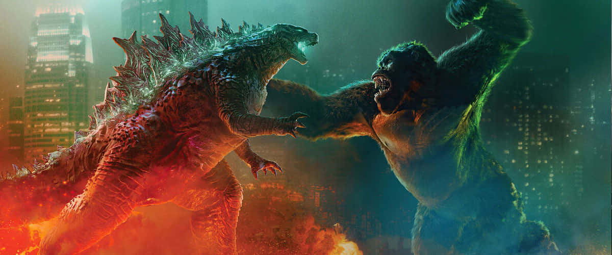 Godzilla Vs Kong 2021, Godzilla, Kong, SD Desktop Wallpaper
