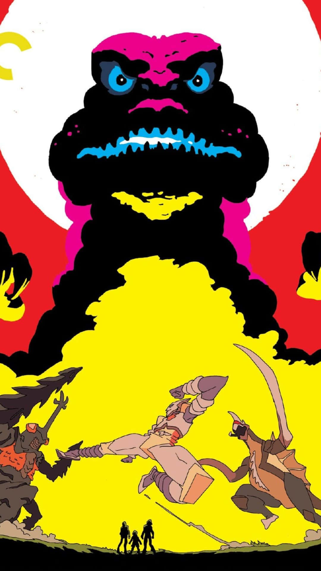 Godzilla, Megalon, blue eyes, Full HD Phone Wallpaper