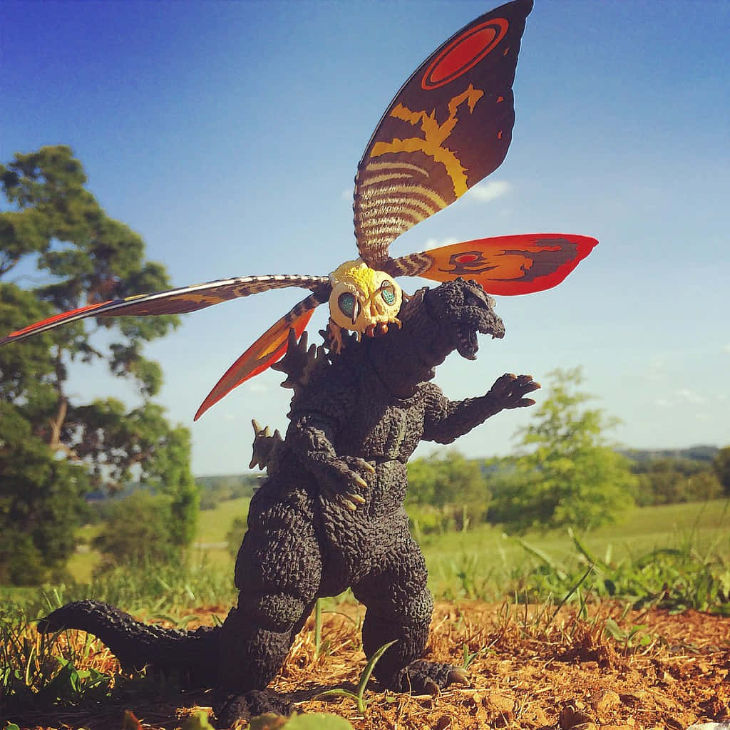 Godzilla, Mothra, action figure, SD Desktop Wallpaper