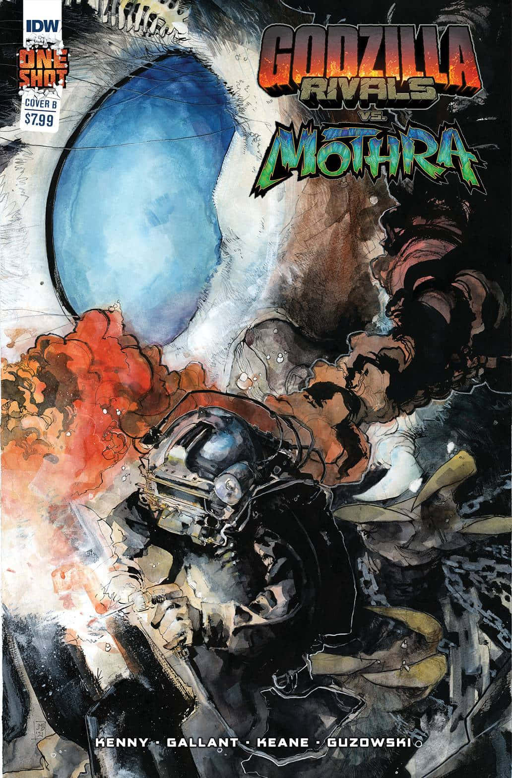 Godzilla, Mothra, comic book cover, HD Phone Wallpaper