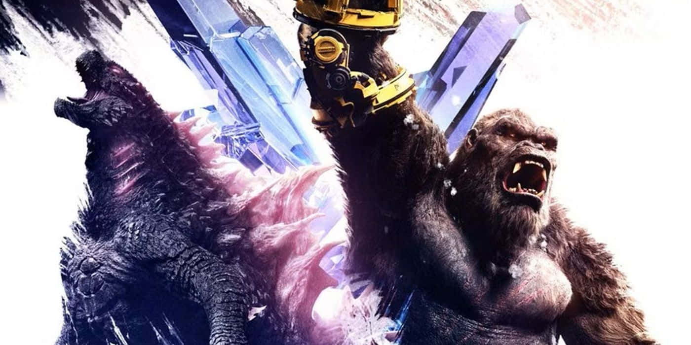 Godzilla, Kong, epic battle, HD Desktop Wallpaper