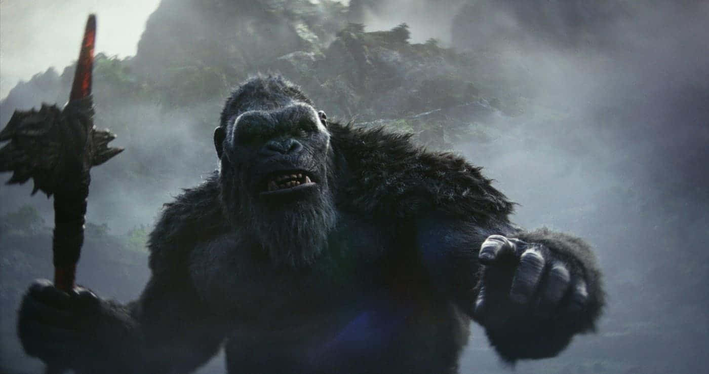 Kong, spiked mace, glowing blue chest, HD Desktop Wallpaper