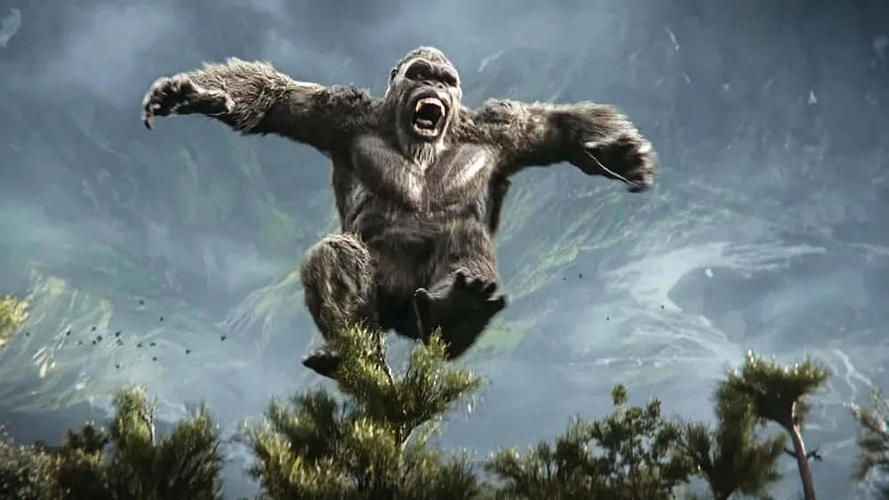 Kong, mountain forest canopy, misty, SD Desktop Wallpaper