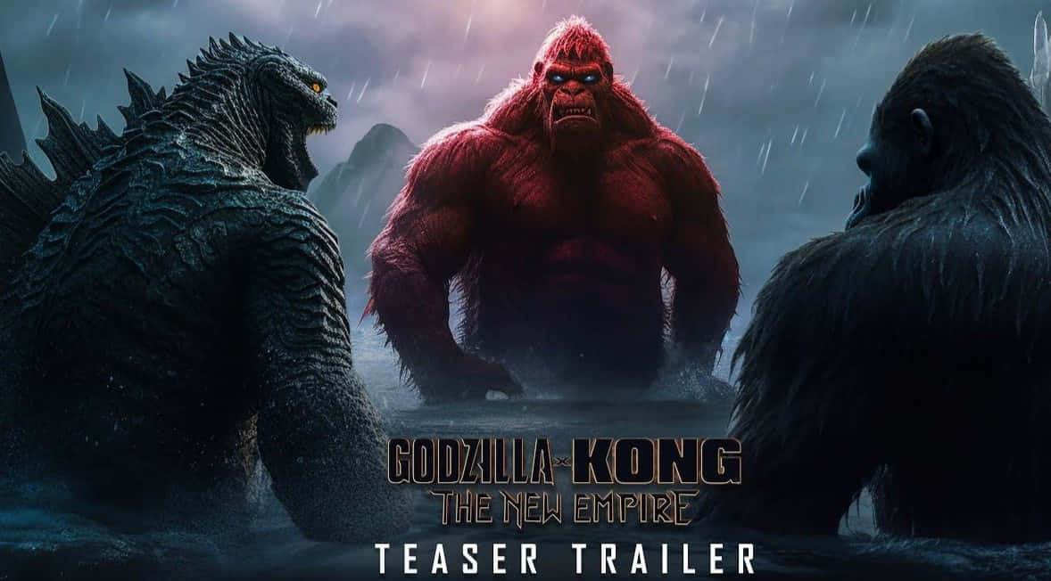 Godzilla x Kong: The New Empire, Godzilla, Kong, SD Desktop Wallpaper
