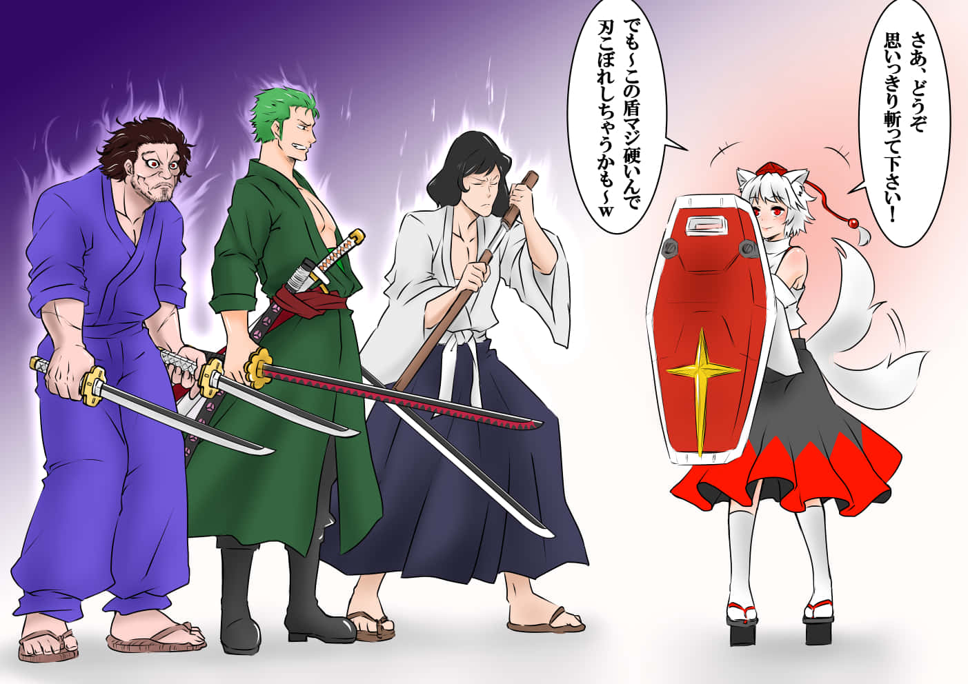 Goemon Ishikawa XIII, anime characters, swords, HD Desktop Wallpaper