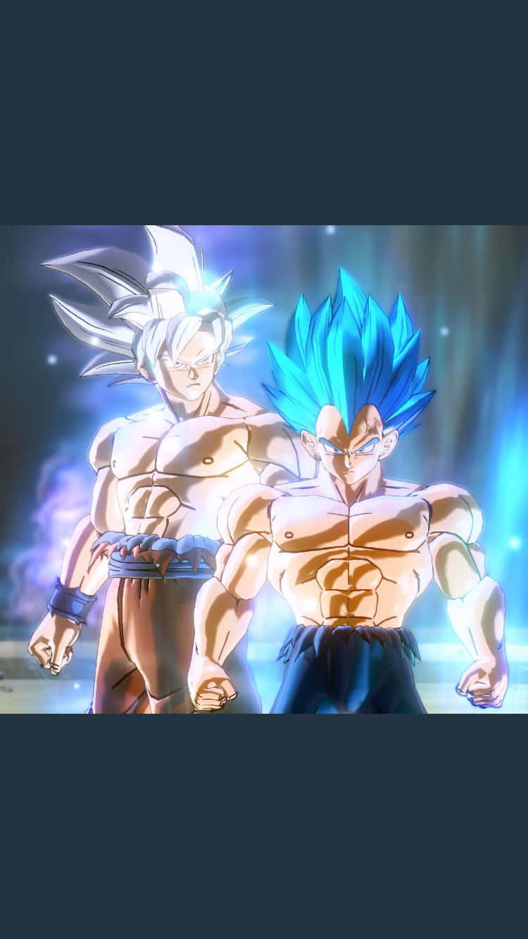 Gogeta, Vegito, glowing white and blue hair, HD Phone Wallpaper