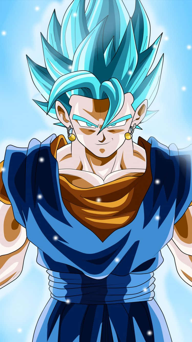 Gogeta, Vegito, spiky blue hair, HD Phone Wallpaper