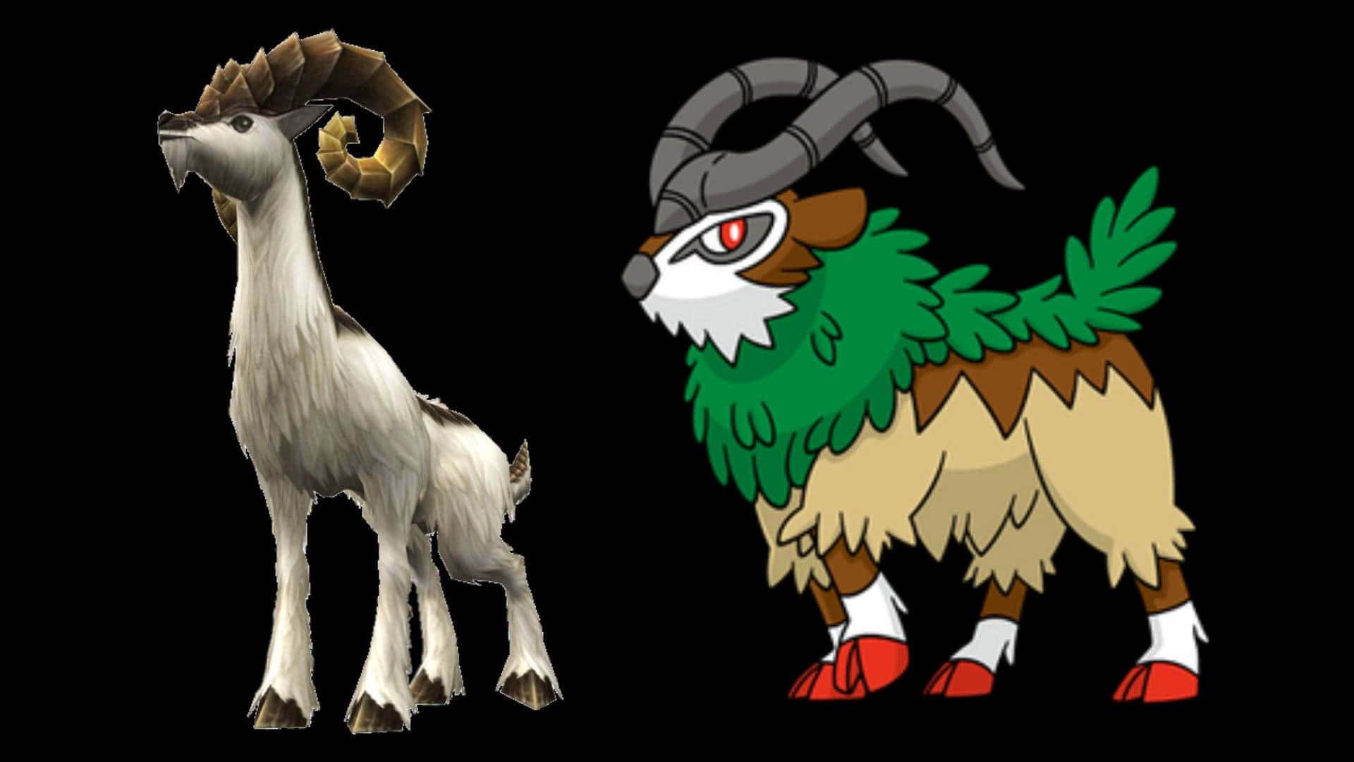 Gogoat, goat-like creatures, cartoonish, Full HD Desktop Wallpaper