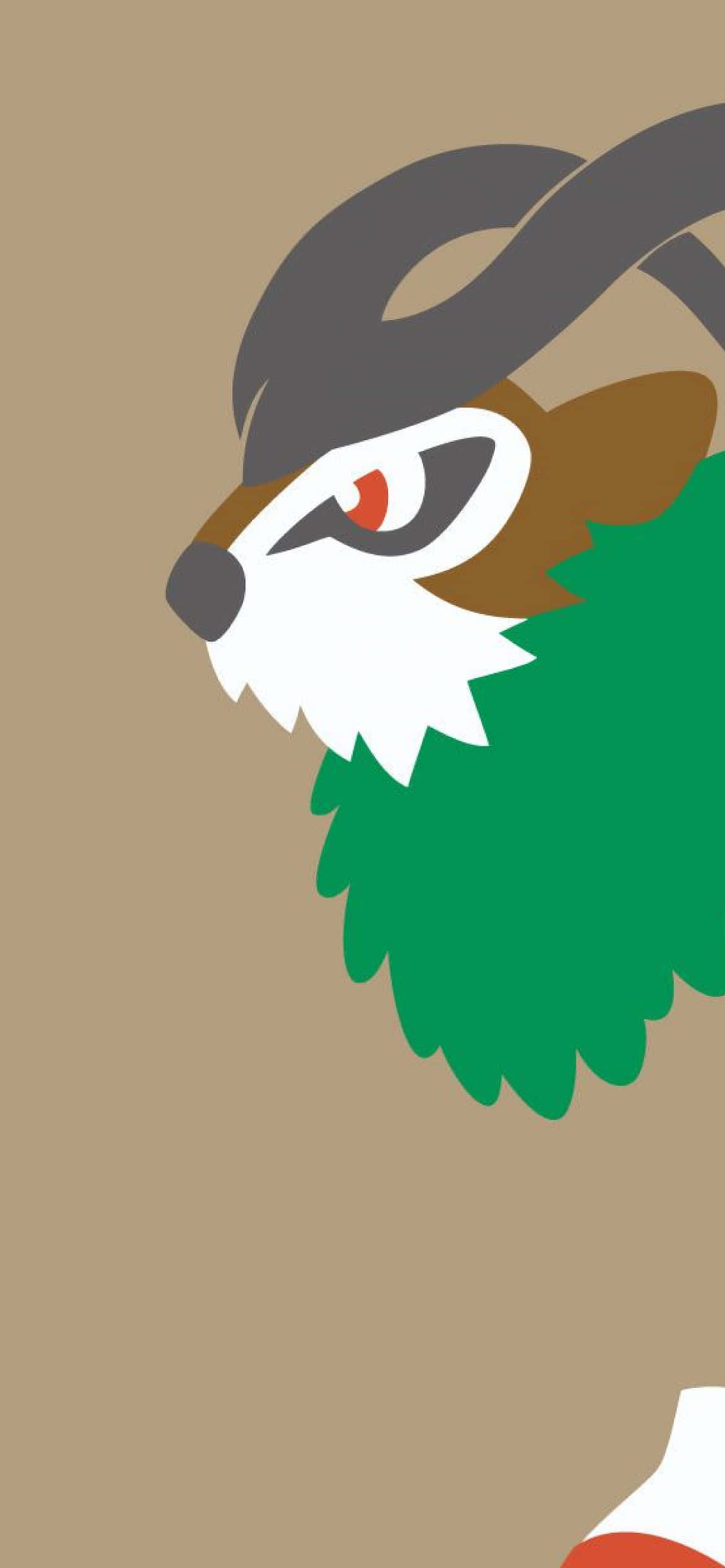 Gogoat, green mane, red eye, Full HD Phone Wallpaper