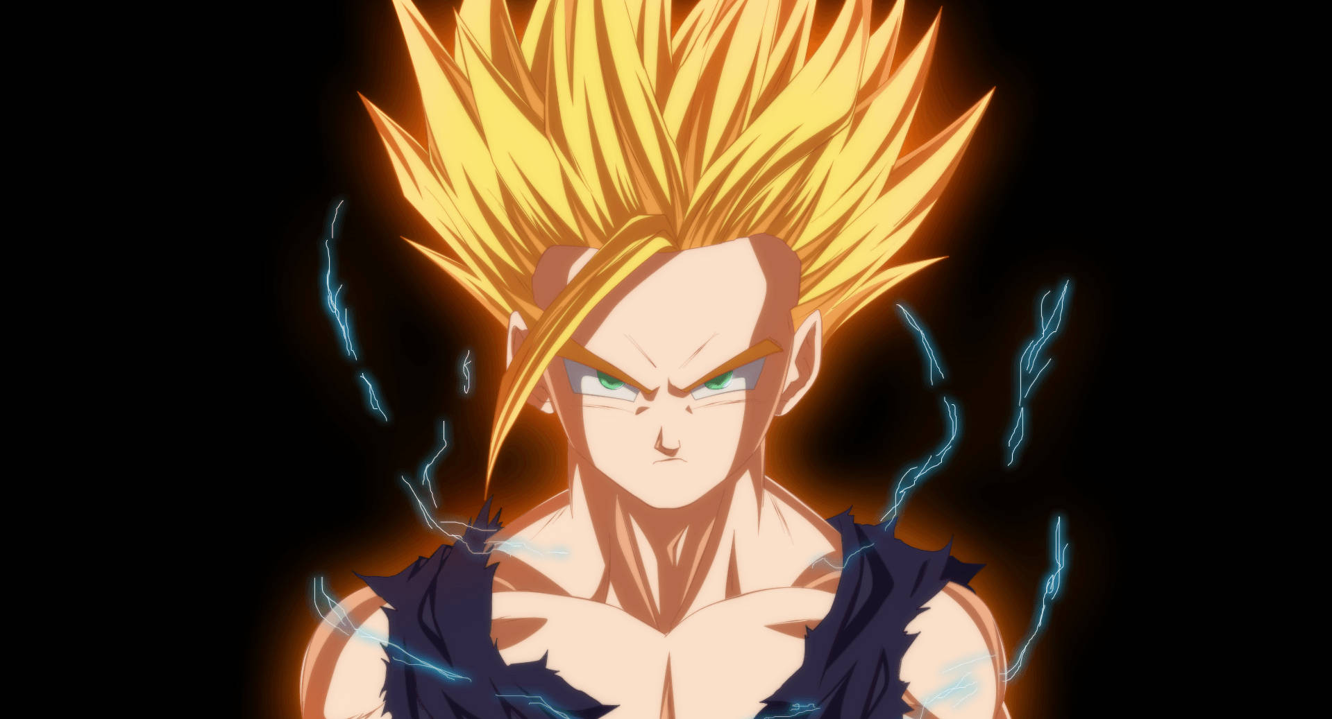 Gohan, Super Saiyan 2, spiky golden hair, HD Desktop Wallpaper