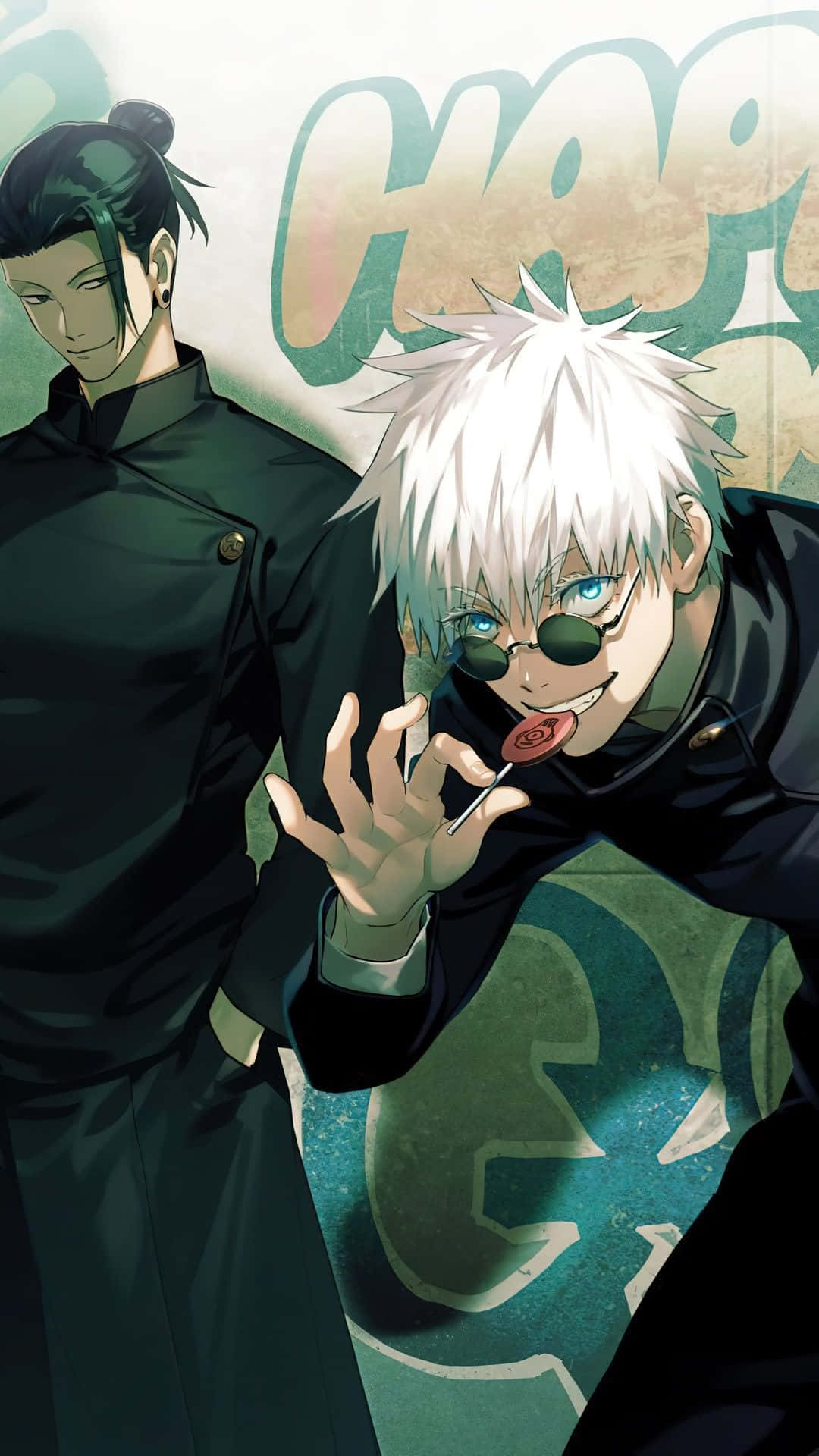 Gojo, Geto, white hair, Full HD Phone Wallpaper