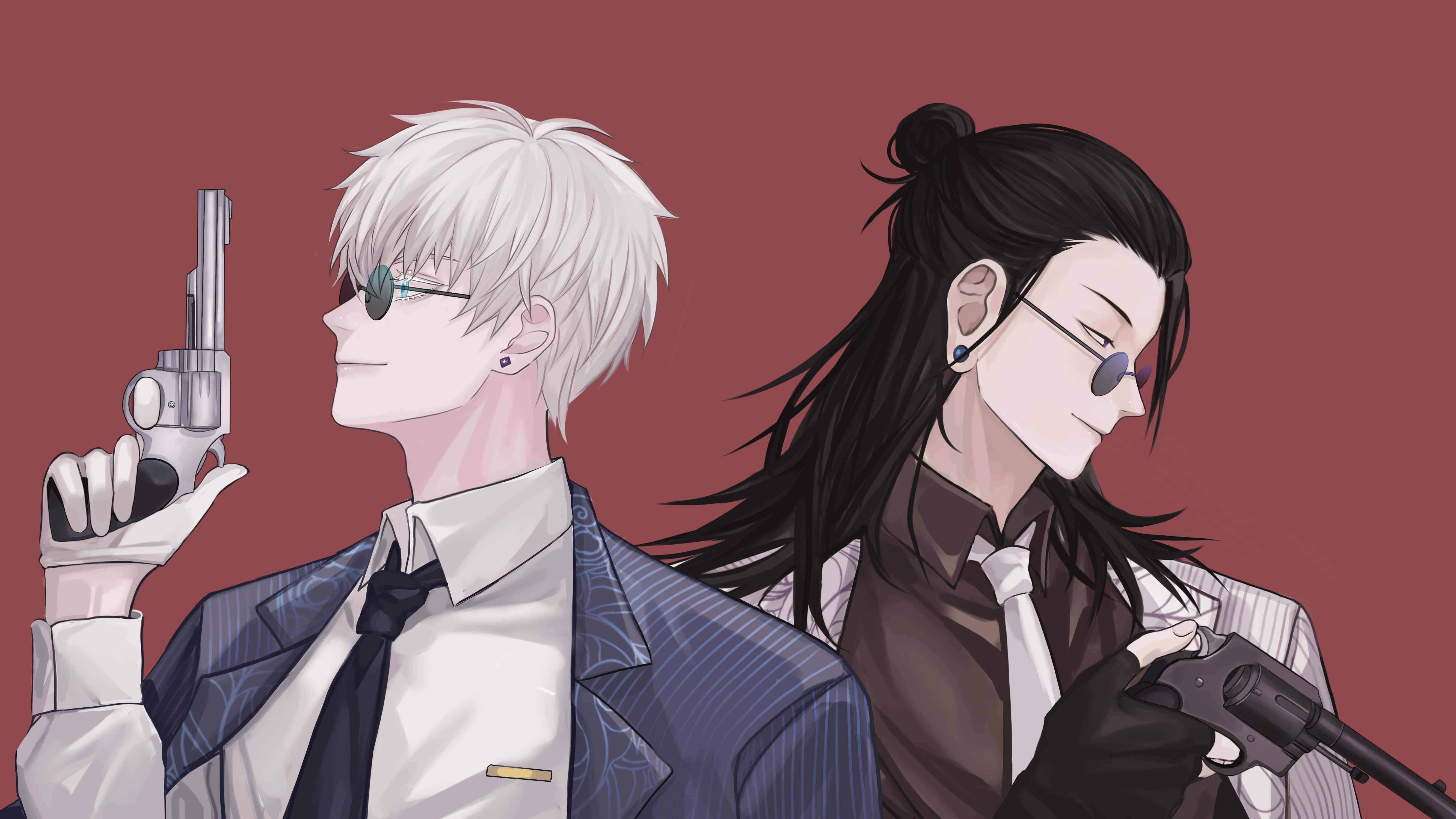Gojo, Geto, suits, 5K Desktop Wallpaper
