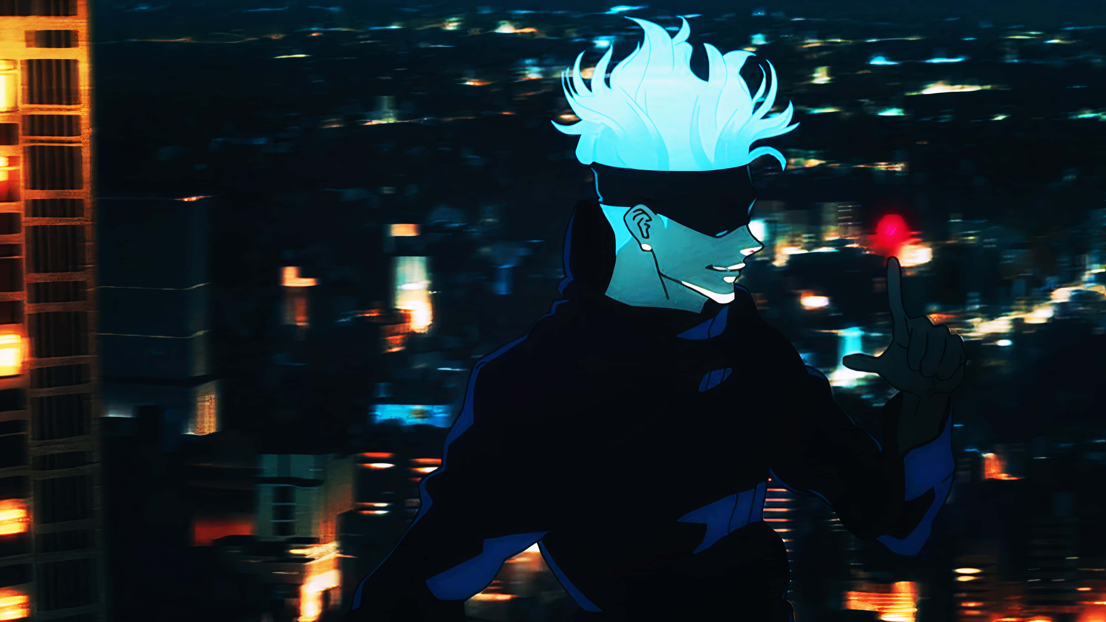 Gojo, cityscape, skyscraper, 4K Desktop Wallpaper