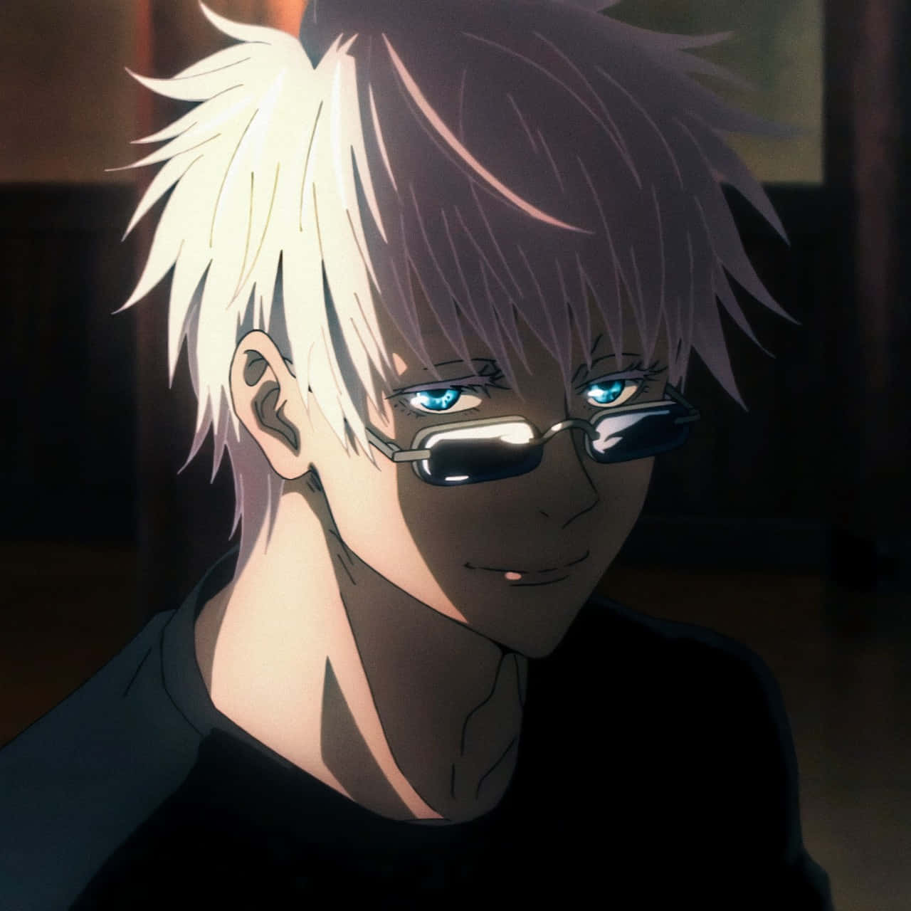 Gojo Satoru, sunglasses, spiky white hair, HD Desktop Wallpaper