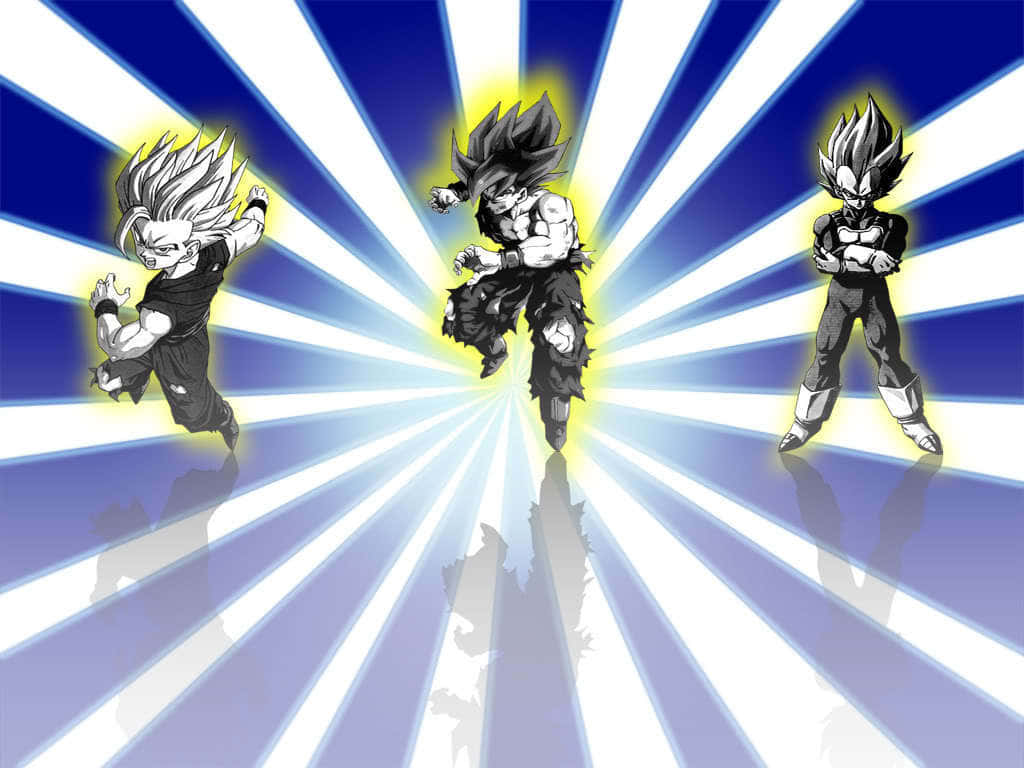 Goku, Vegeta, iPhone, SD Desktop Wallpaper