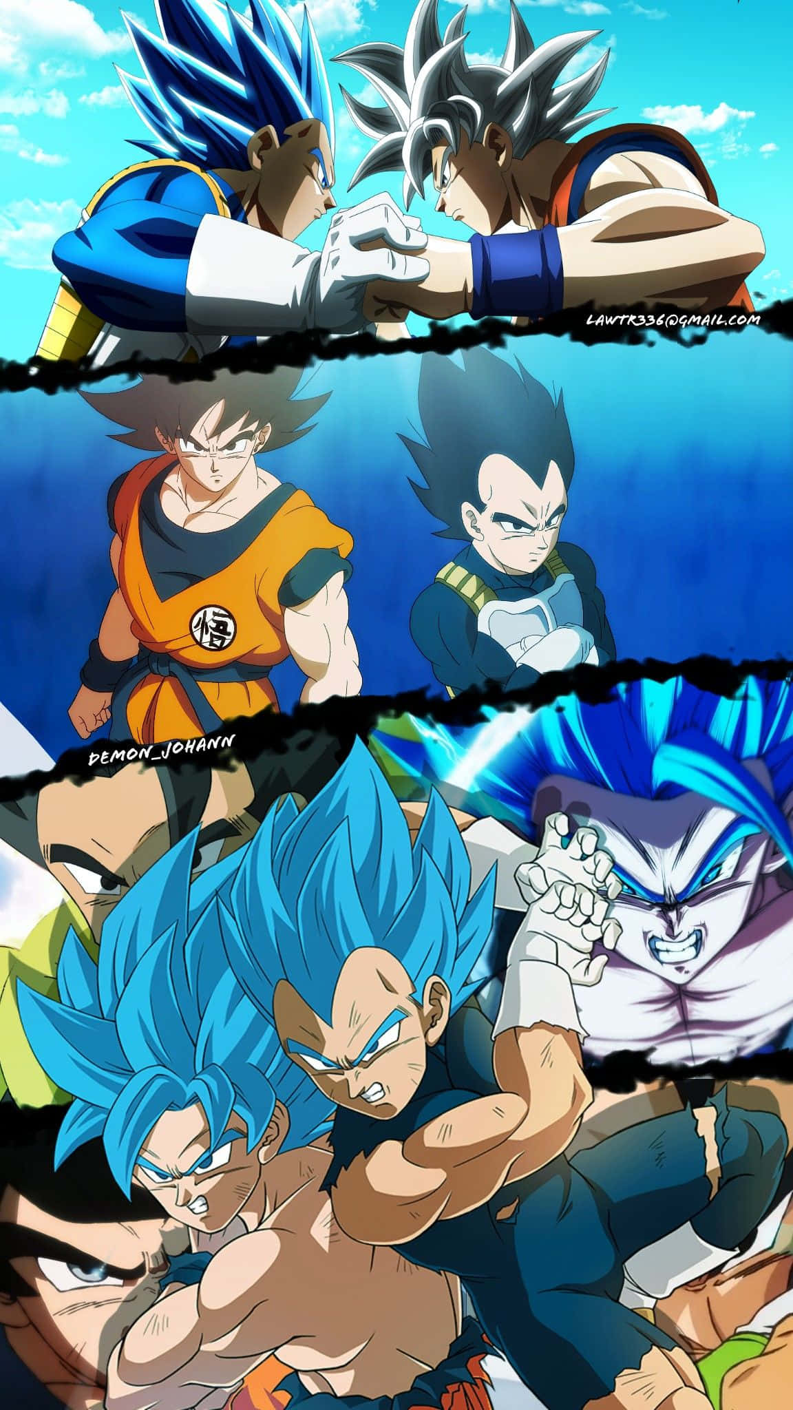 Goku, Vegeta, iPhone, Full HD Phone Wallpaper