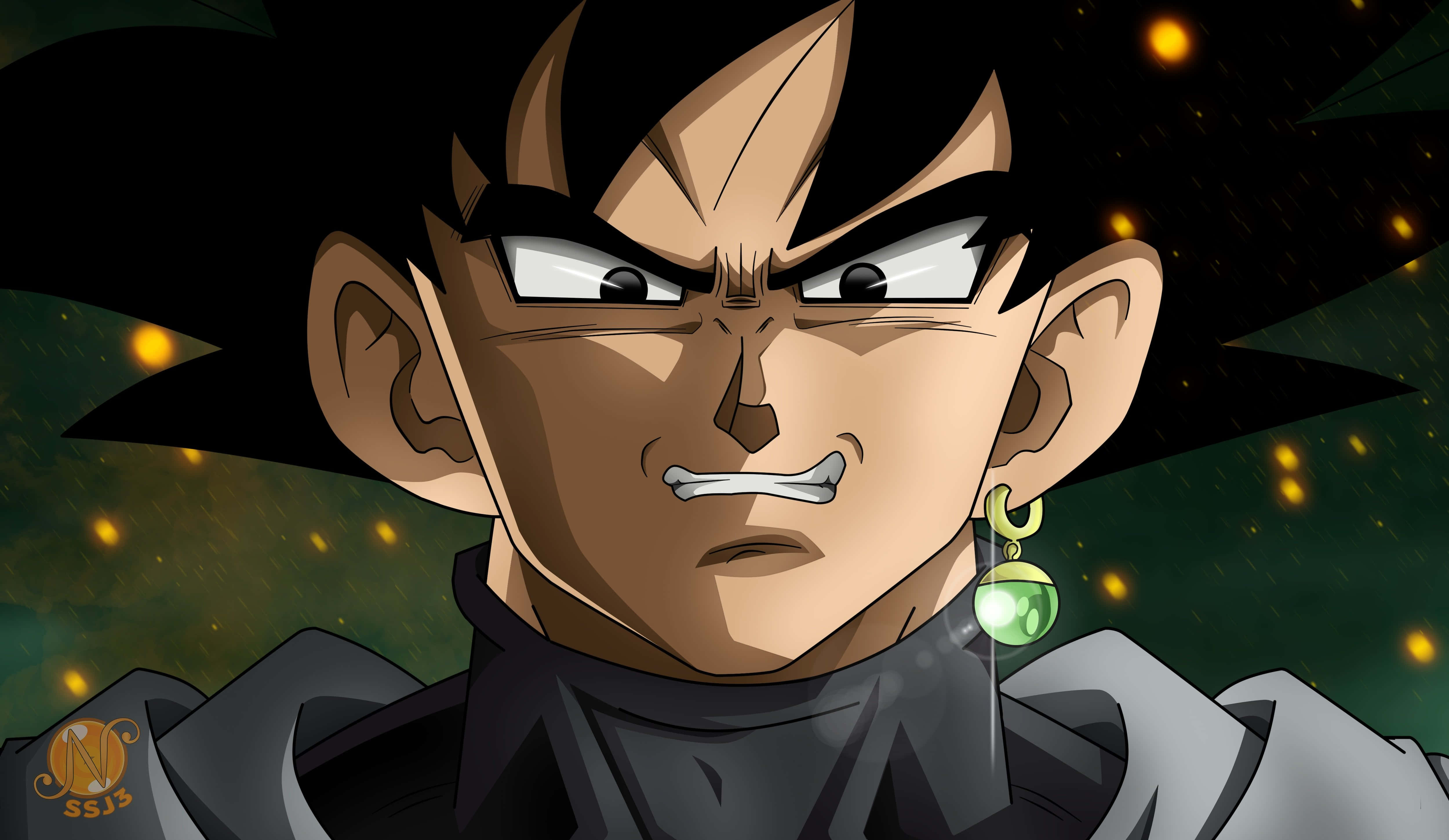 Goku Black, 4K, spiky black hair, 4K Desktop Wallpaper