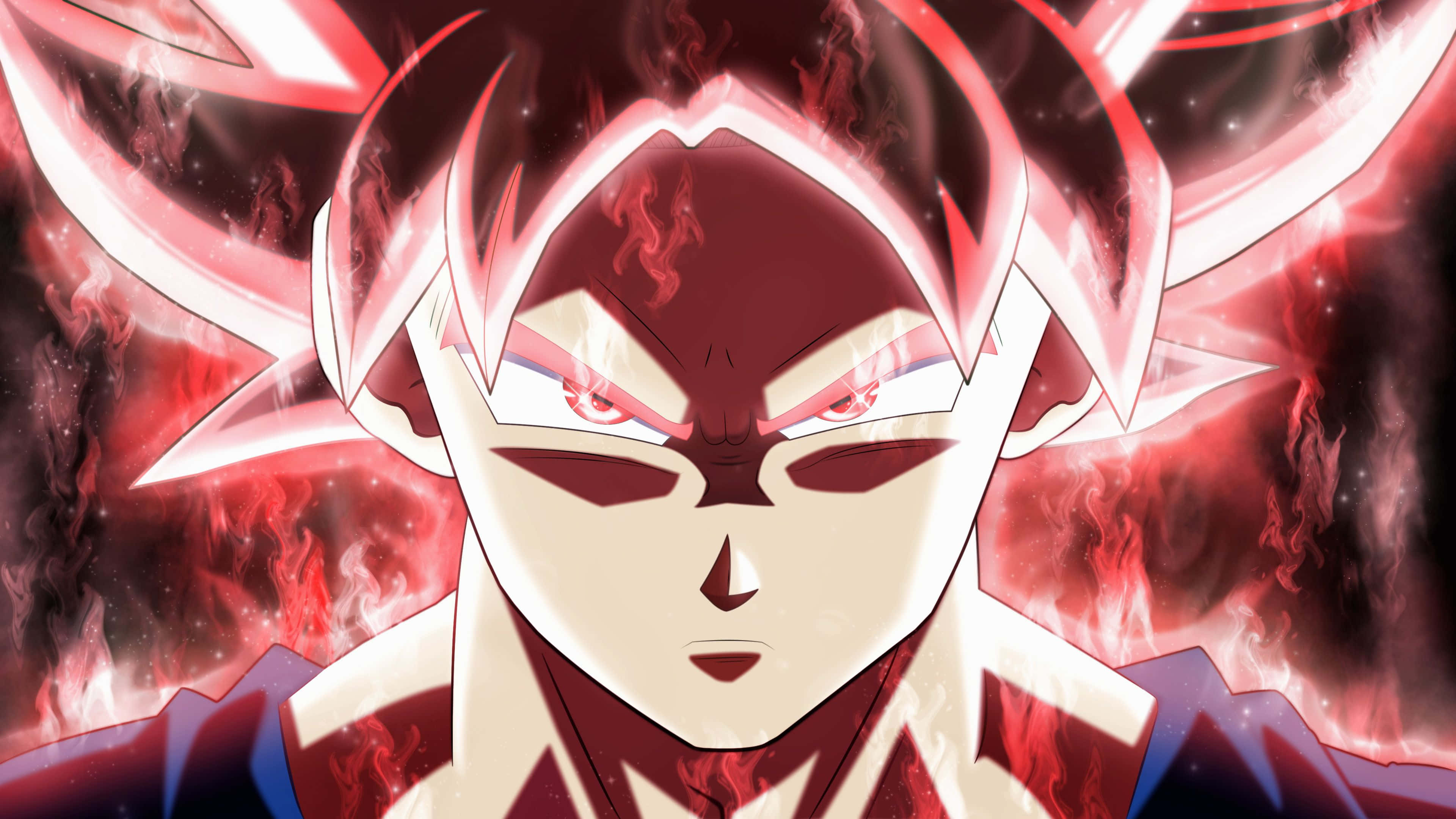 Goku Black, 4K, glowing red hair, 4K Desktop Wallpaper