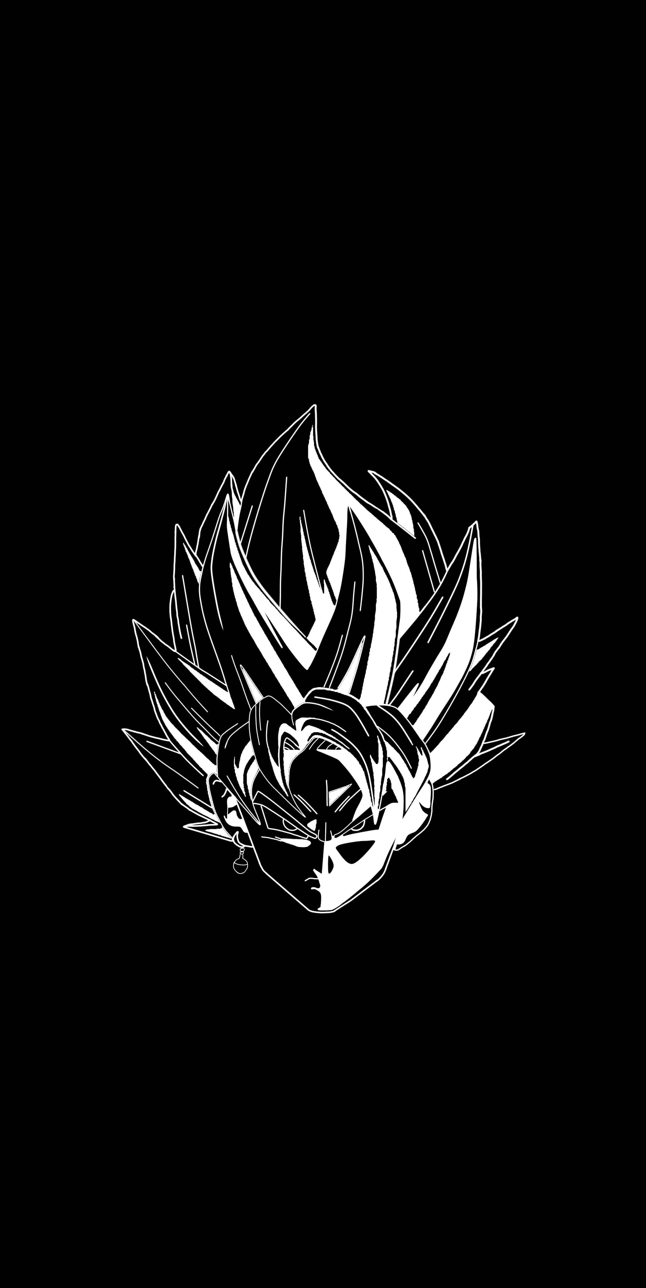 Black Goku, rose, 4K, 4K Phone Wallpaper