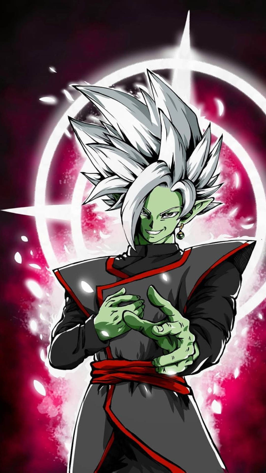 Goku Black, green-skinned, spiky silver hair, Full HD Phone Wallpaper