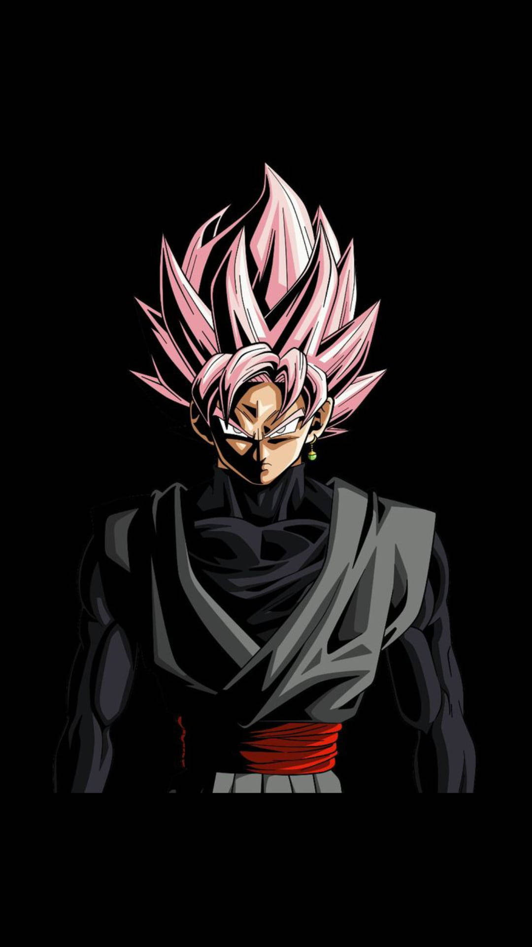 Goku Black, spiky pink hair, black armor, Full HD Phone Wallpaper