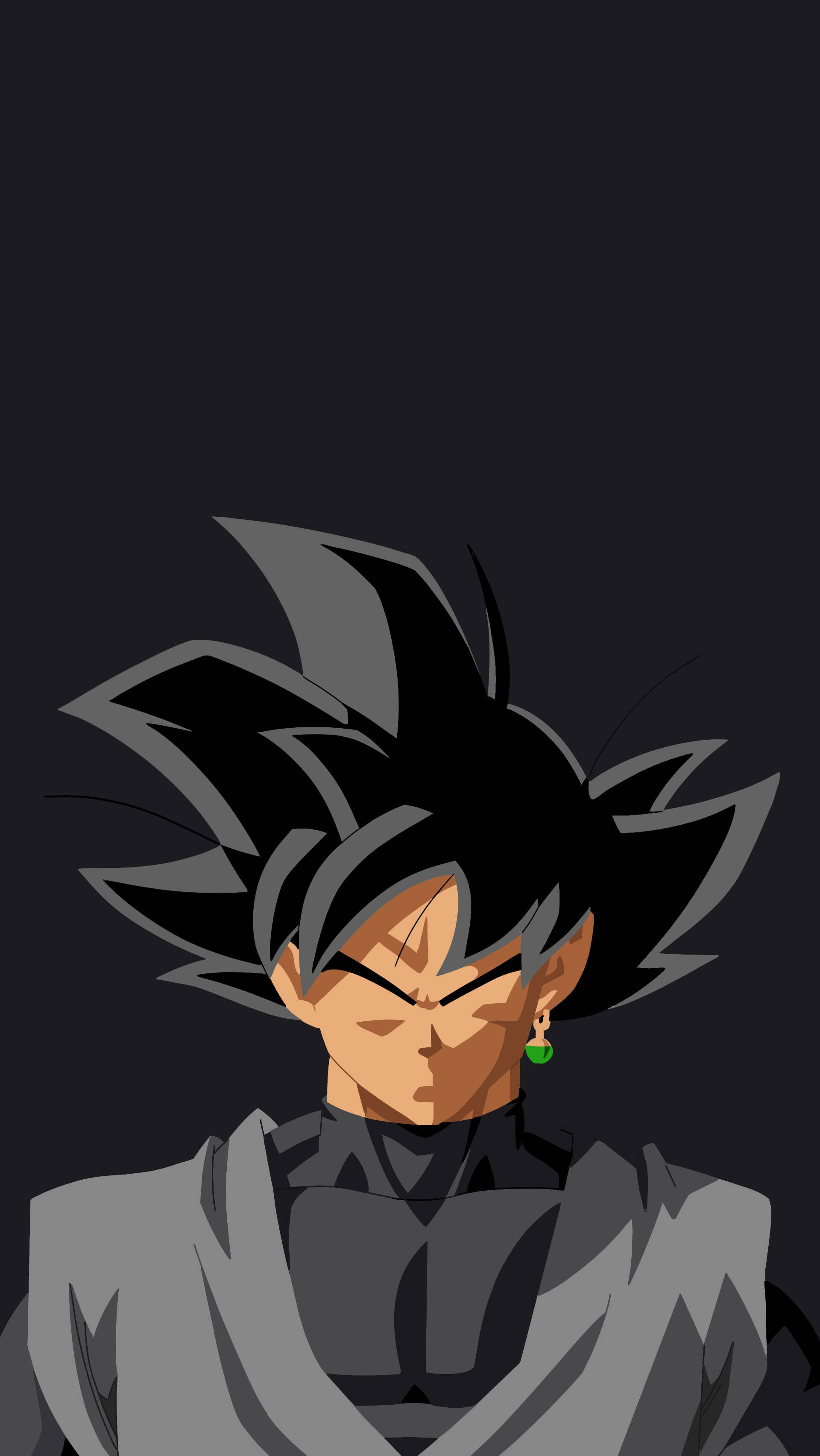 Goku Black, anime character, dark background, 2K Phone Wallpaper