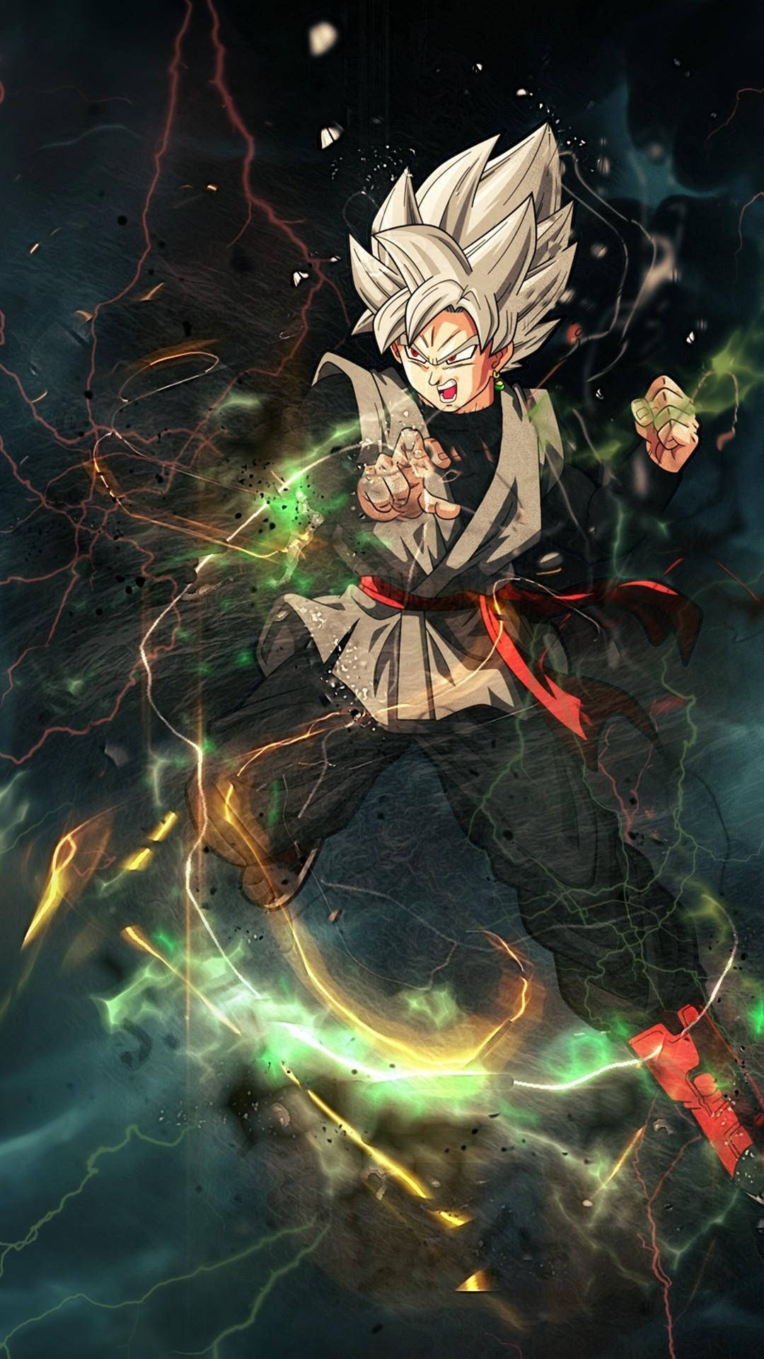 Goku Black, electric, white hair, Full HD Phone Wallpaper