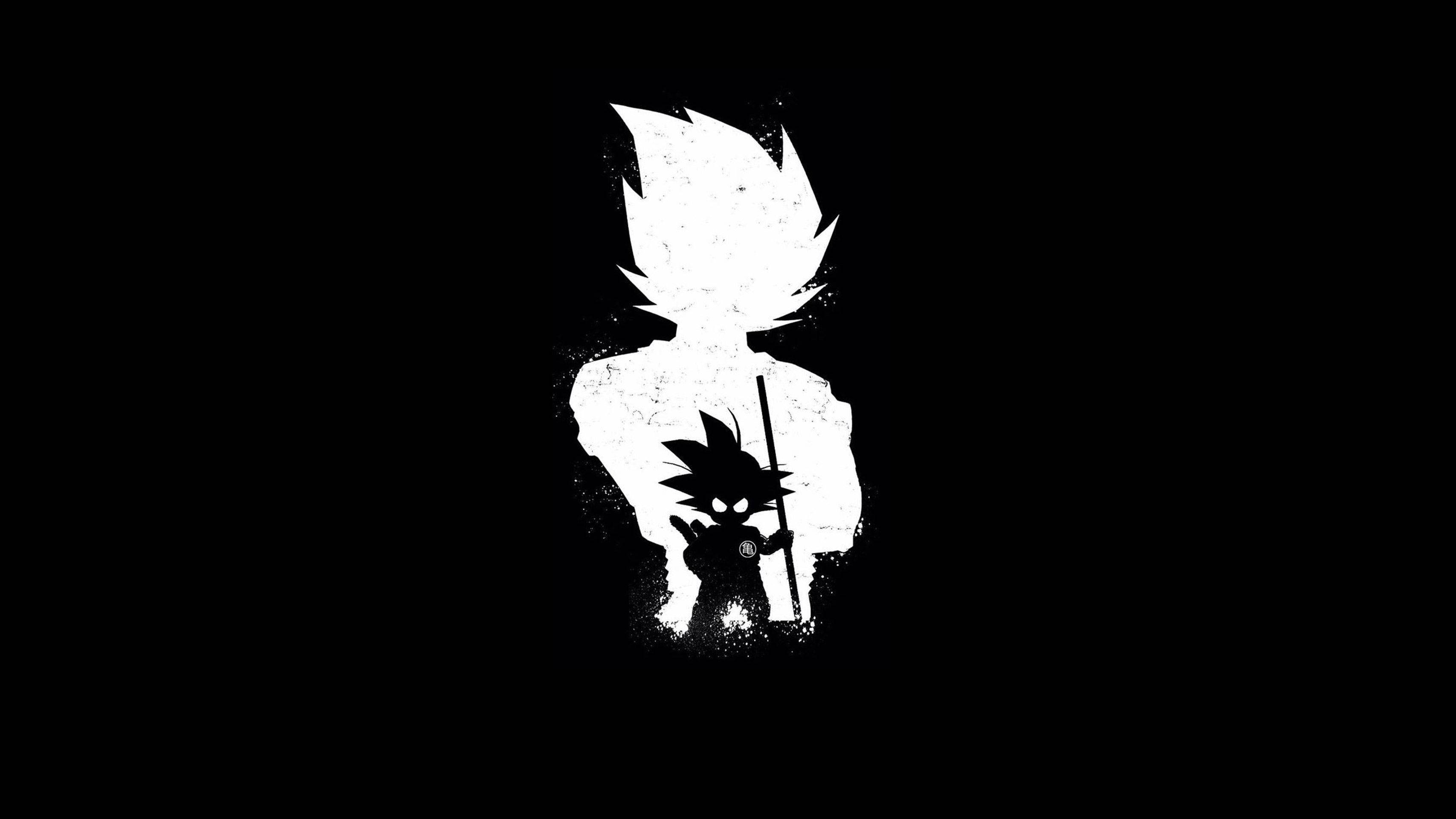 Goku Black, spiky-haired anime character, staff, 2K Desktop Wallpaper