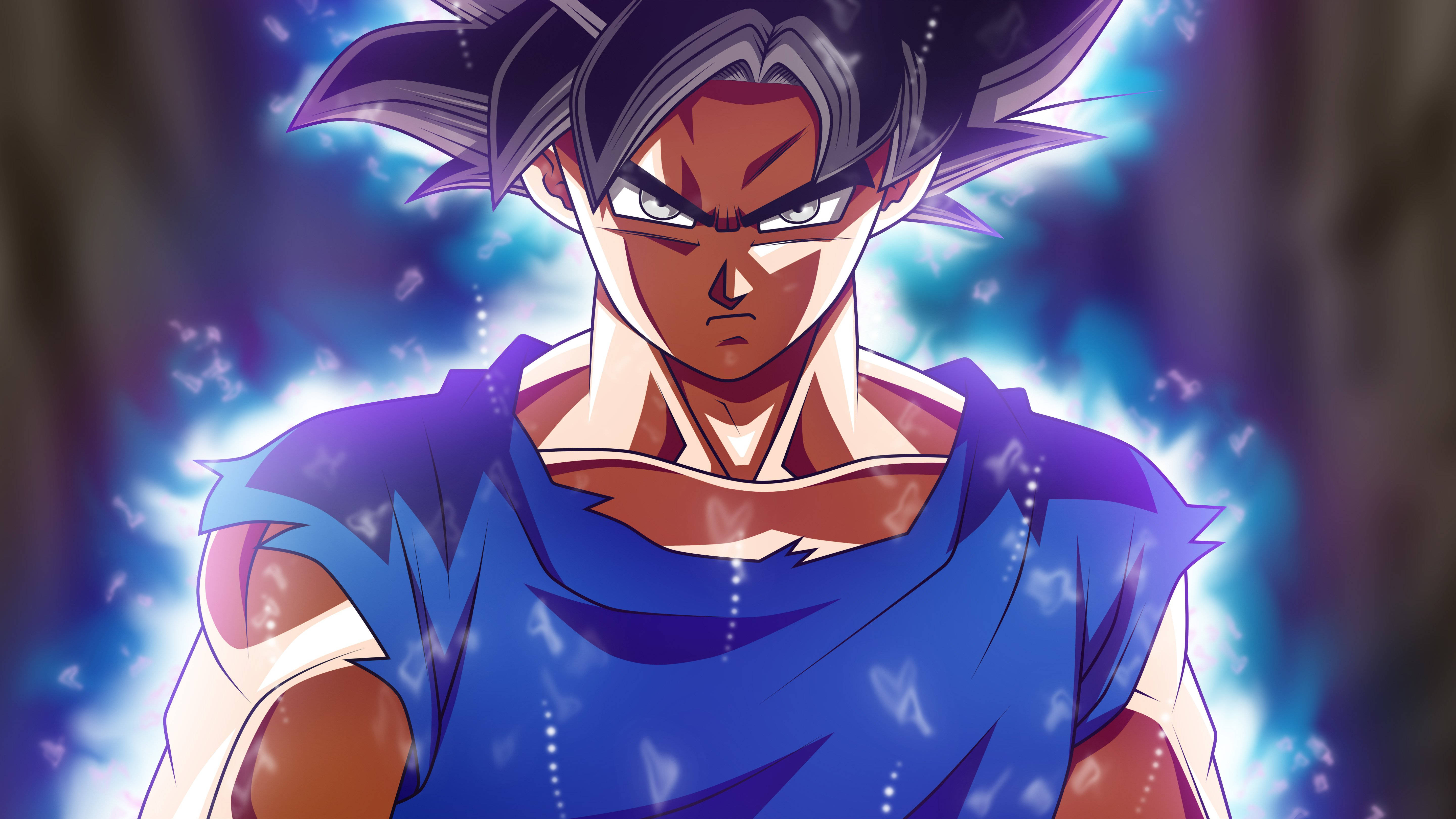 Goku, Dragon Ball Super, spiky black hair, 5K Desktop Wallpaper
