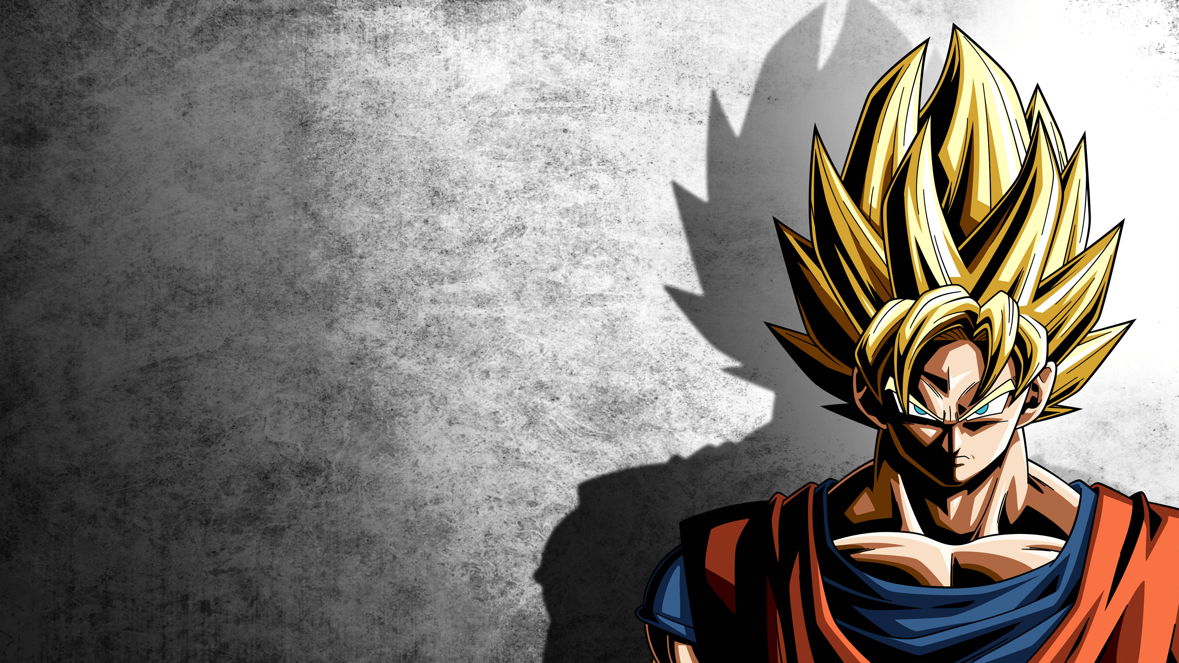 Goku, Dragon Ball Super, spiky golden hair, 4K Desktop Wallpaper