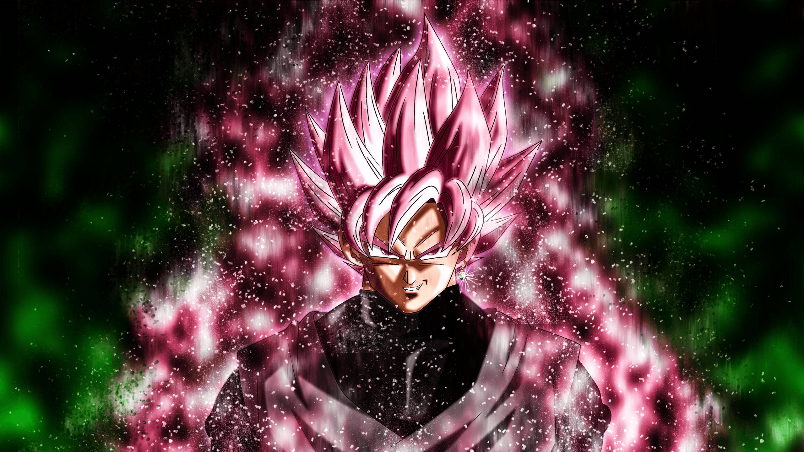Goku, Dragon Ball Super, spiky pink hair, 2K Desktop Wallpaper