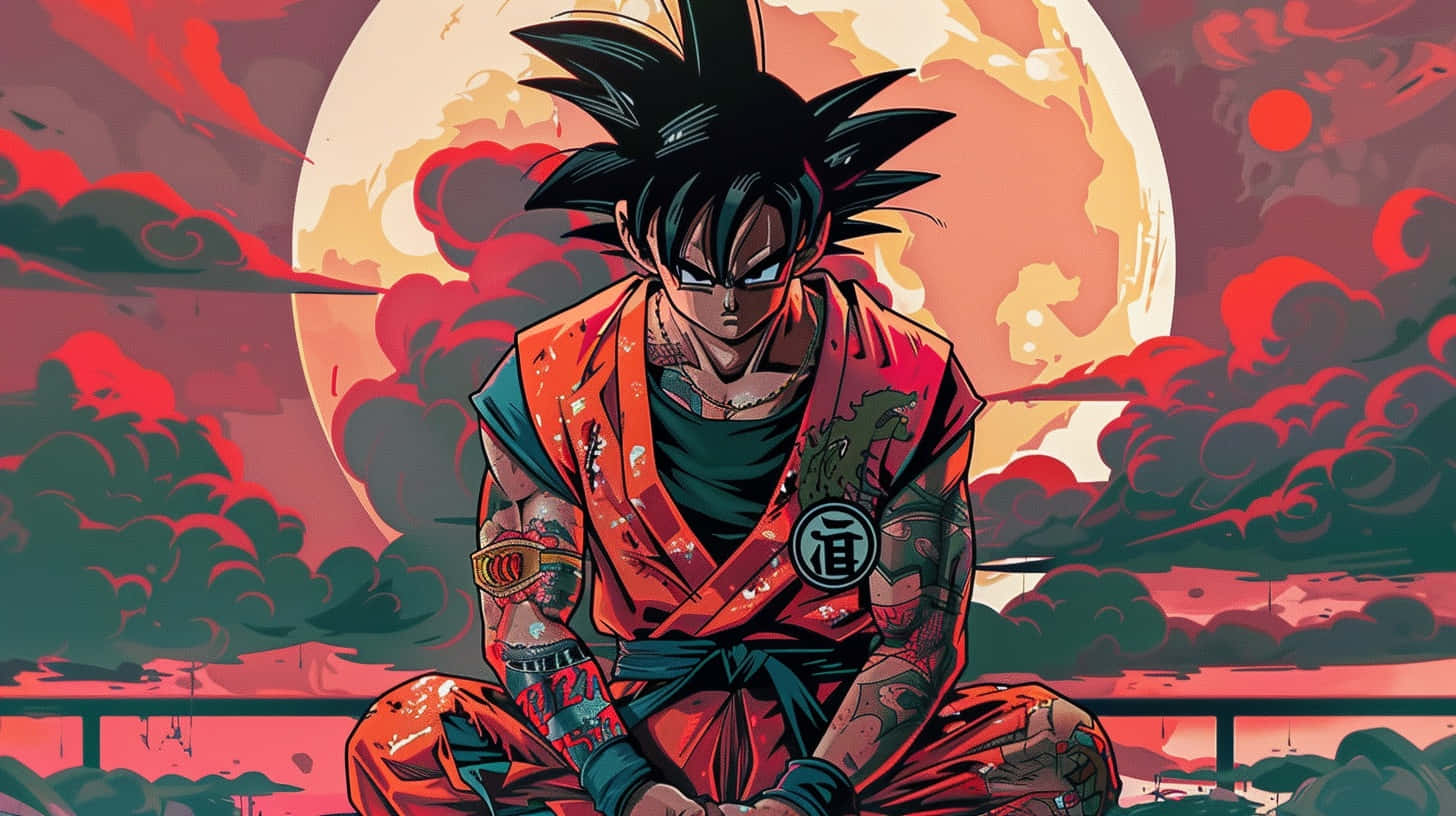 Goku, Gucci, orange gi, HD Desktop Wallpaper
