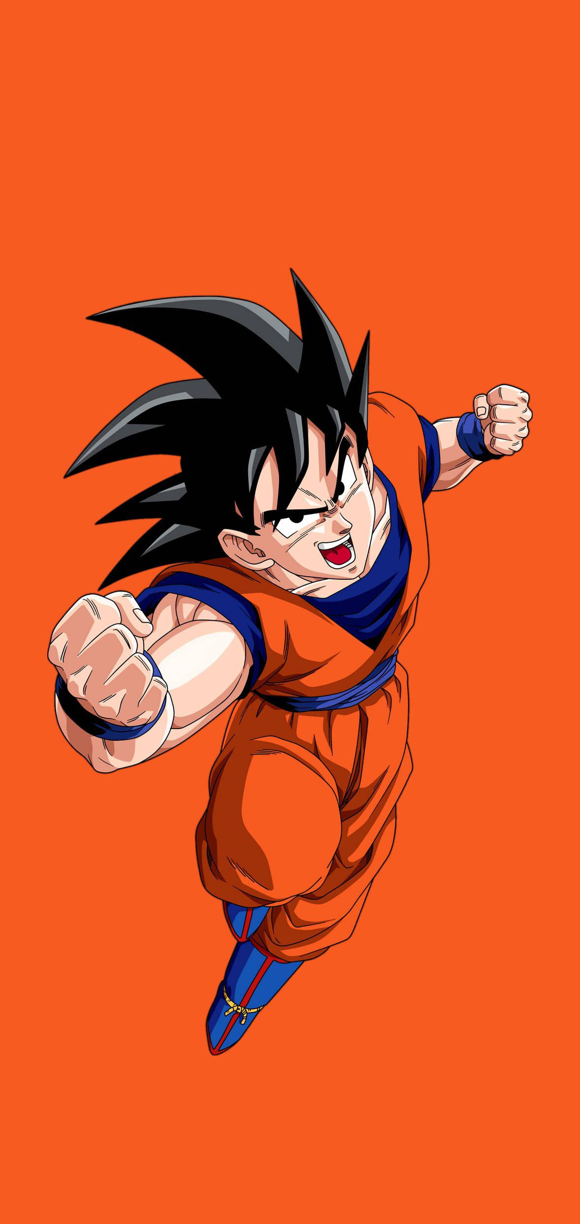 Goku, orange gi, black hair, Full HD Phone Wallpaper