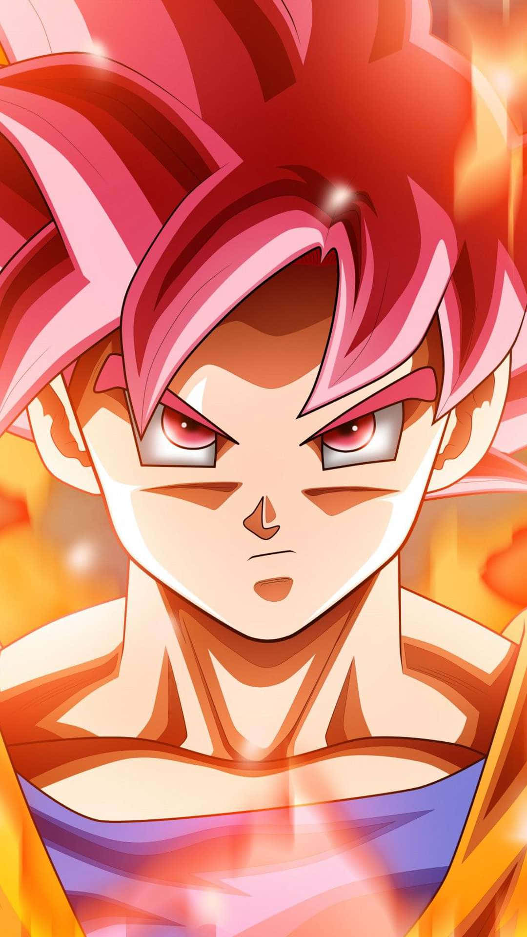 Goku, Kaioken, spiky pink hair, Full HD Phone Wallpaper