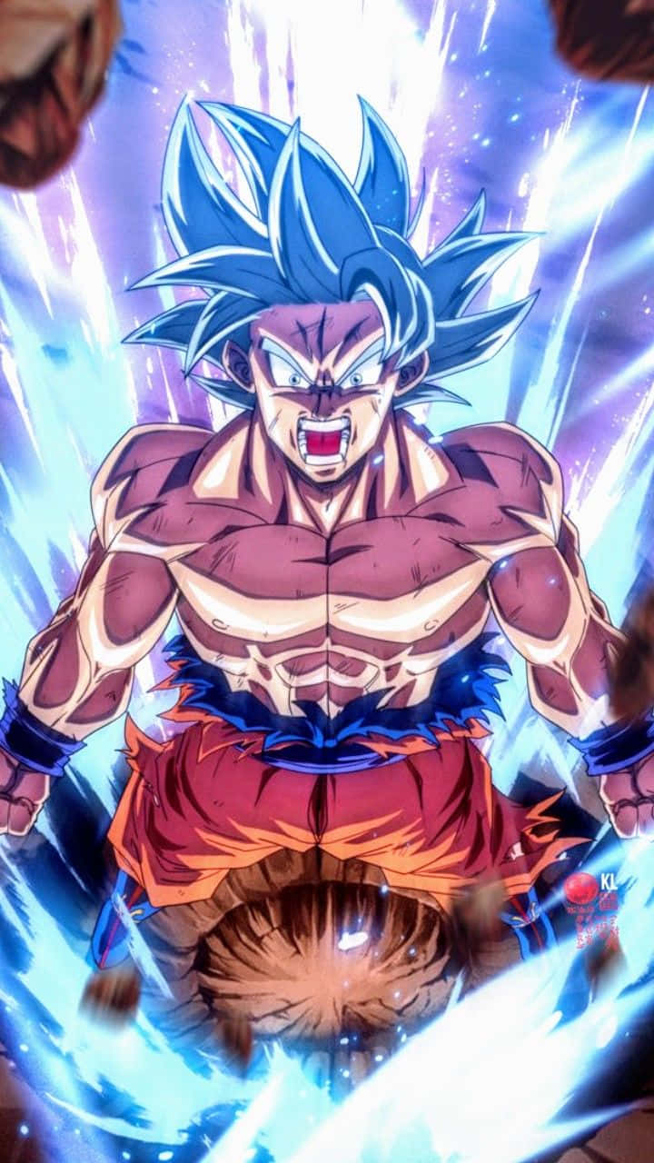 Goku, Kaioken, blue-haired, HD Phone Wallpaper