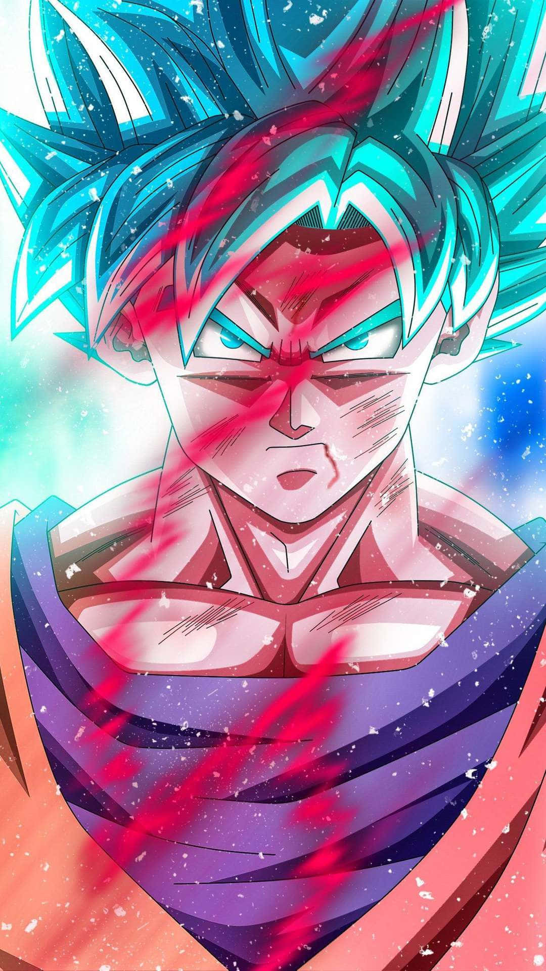 Goku, Kaioken, spiky blue hair, Full HD Phone Wallpaper