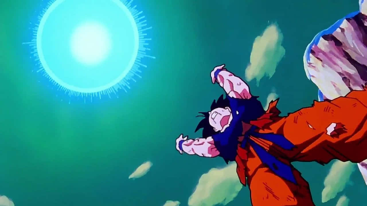 Goku, Spirit Bomb Sword, orange gi, HD Desktop Wallpaper