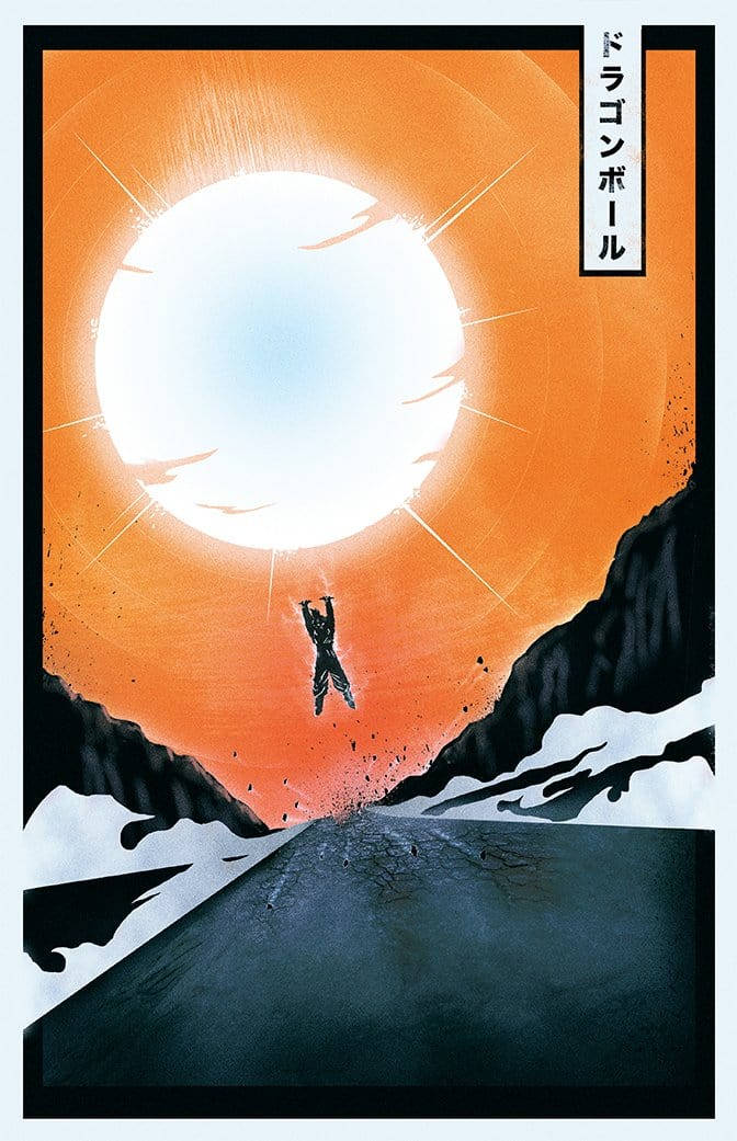 Goku, Spirit Bomb, white, SD Phone Wallpaper