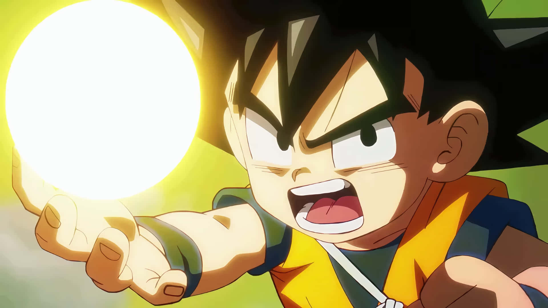 Goku, energy blast, spiky black hair, Full HD Desktop Wallpaper