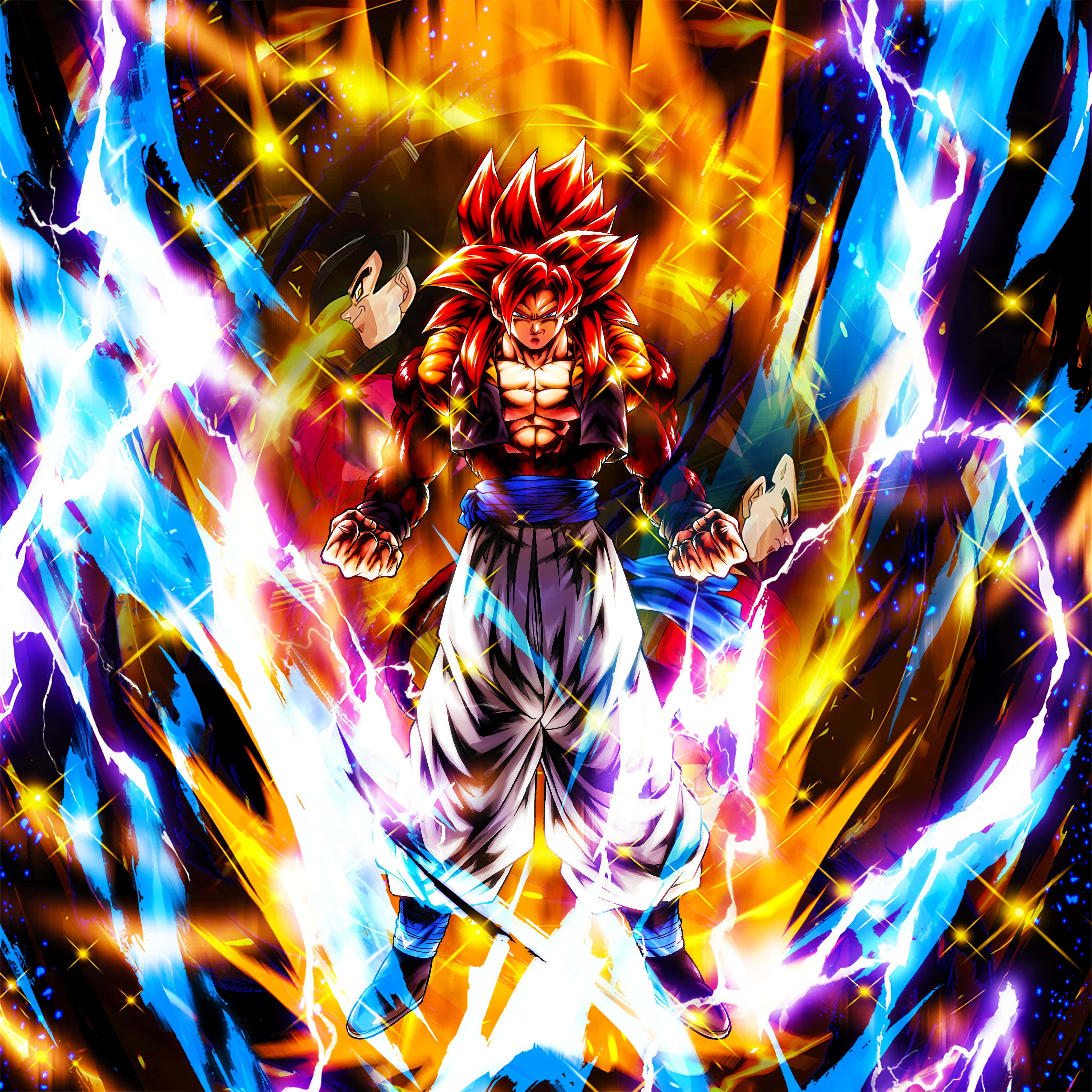 Goku, Super Saiyan 4, red hair, 4K Desktop Wallpaper